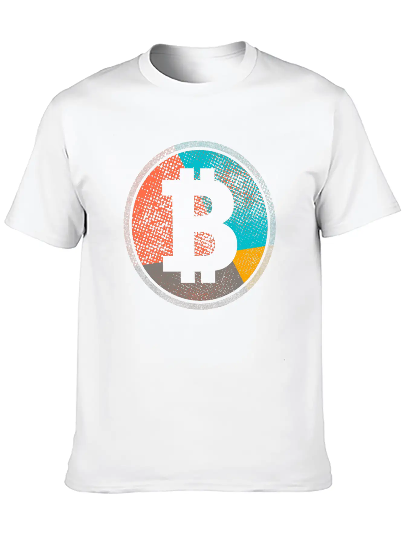 Pop Art Vintage Retro Bitcoin Cryptocurrency Unisex Casual T-Shirt – Clean Design For Daily Comfort