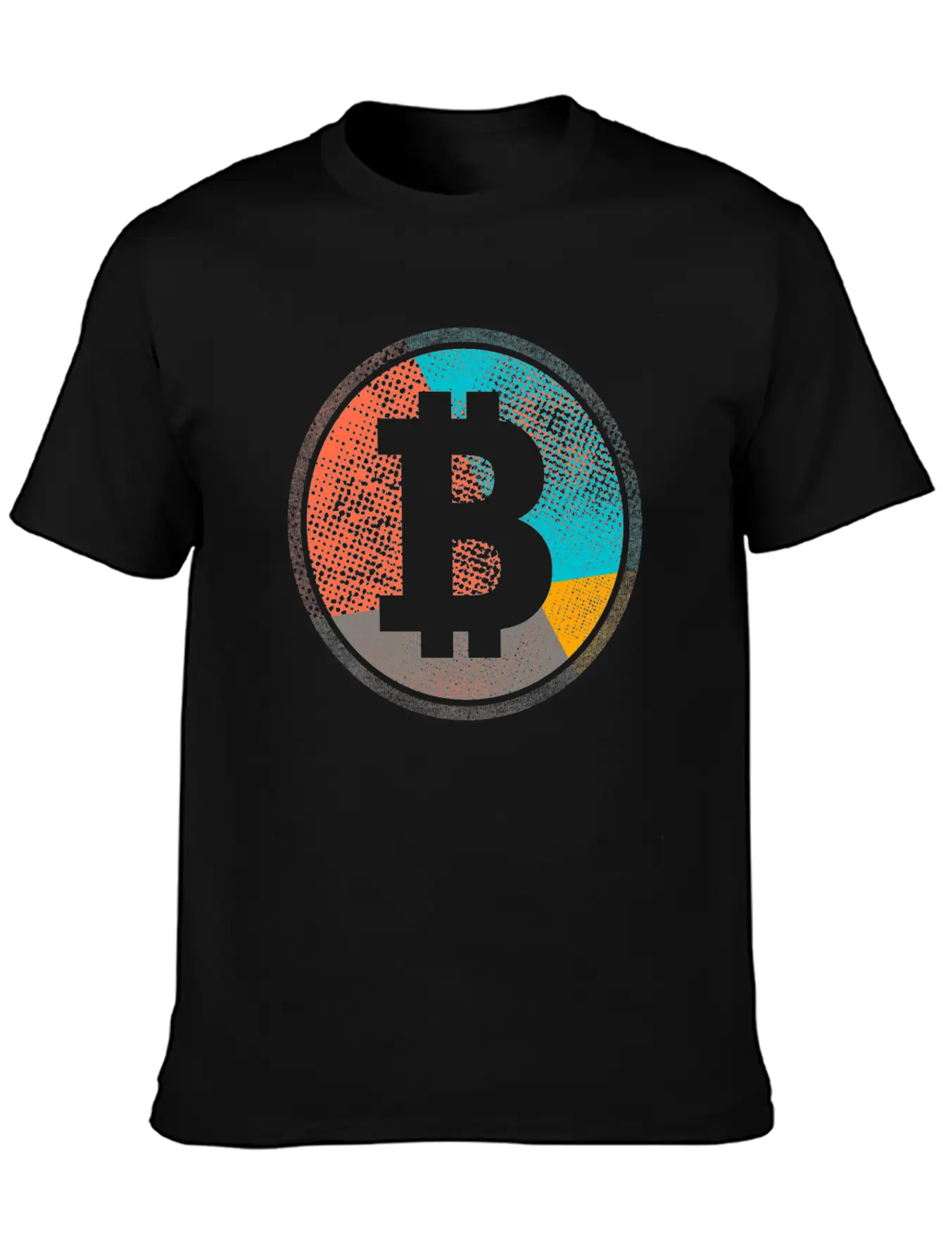 Pop Art Vintage Retro Bitcoin Cryptocurrency Unisex Casual T-Shirt – Clean Design For Daily Comfort