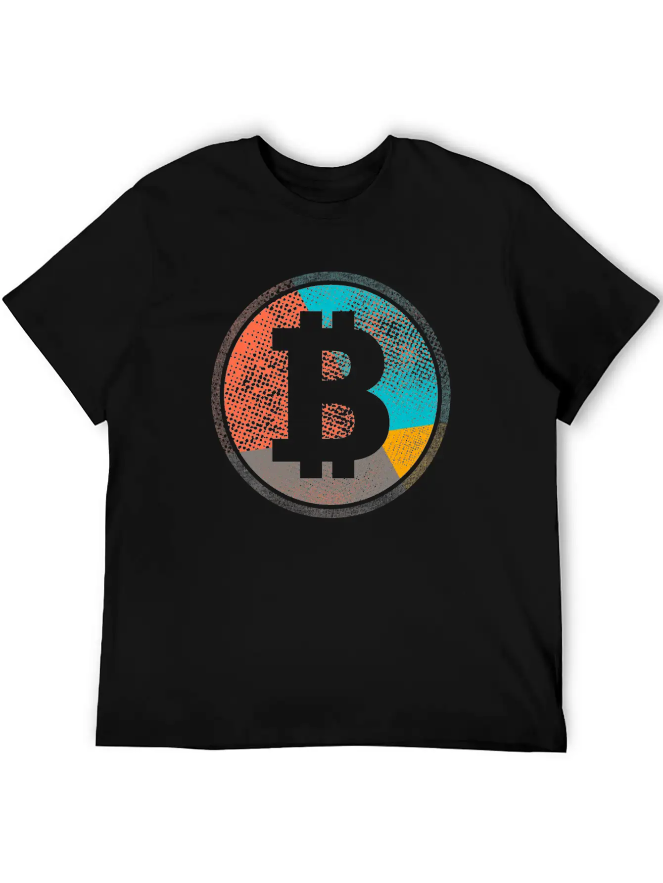Pop Art Vintage Retro Bitcoin Cryptocurrency Unisex Casual T-Shirt – Clean Design For Daily Comfort