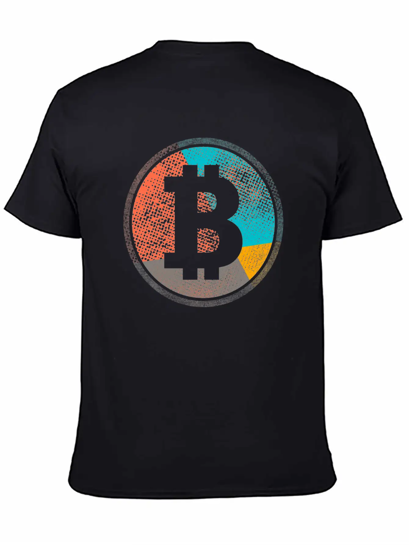Pop Art Vintage Retro Bitcoin Cryptocurrency Unisex Casual T-Shirt – Clean Design For Daily Comfort