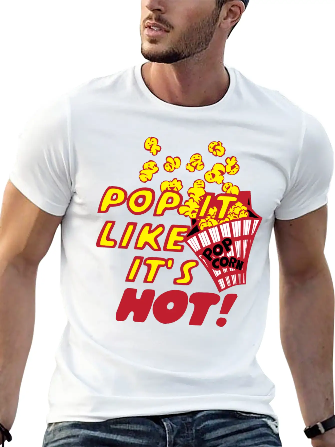 Pop It Like It's Hot! Unisex Casual T-Shirt – Clean Design For Daily Comfort