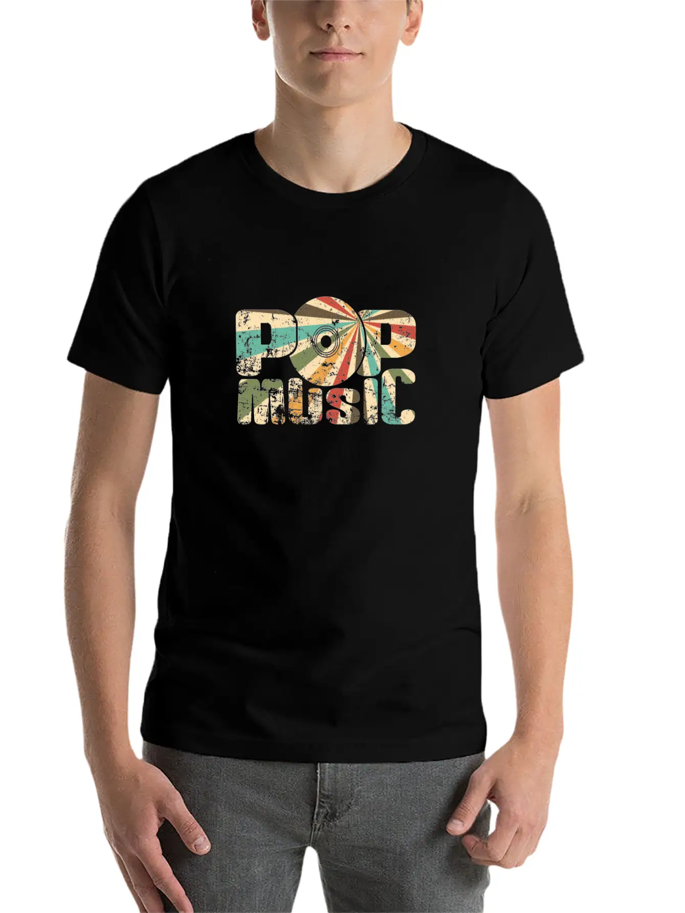 Pop Music Music Direction Singer Stars Relaxed Everyday Tee – Lightweight And Durable Cotton