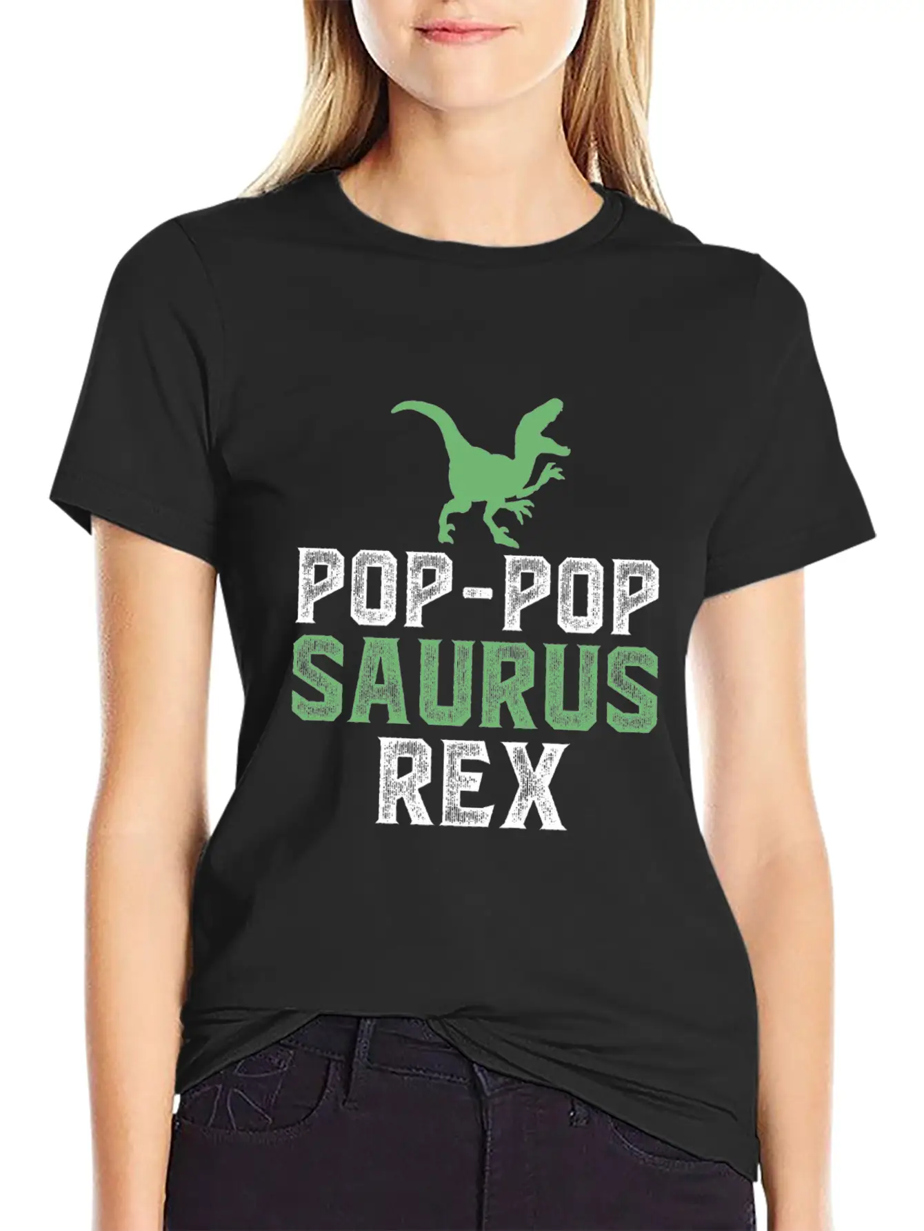 Pop Pop Saurus Rex Basic Graphic T-Shirt – Daily Comfort In Soft Cotton