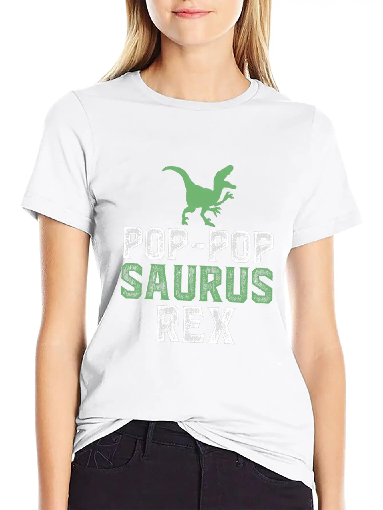 Pop Pop Saurus Rex Basic Graphic T-Shirt – Daily Comfort In Soft Cotton