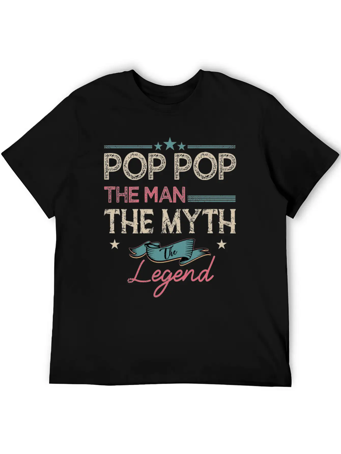 Pop Pop The Man The Myth The Legend Classic Fit Graphic Tee For Daily Comfort – Unisex Cotton Shirt
