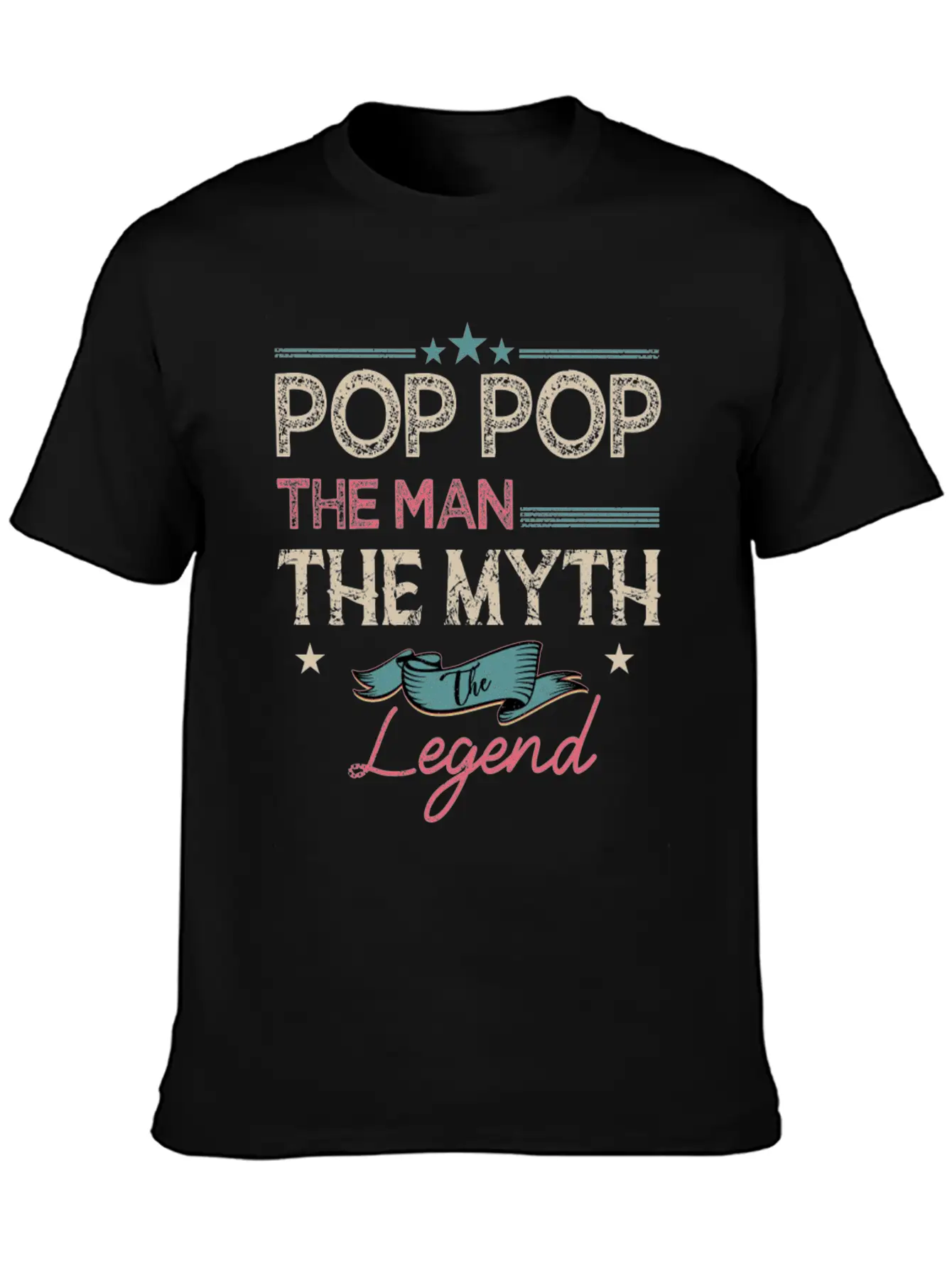 Pop Pop The Man The Myth The Legend Classic Fit Graphic Tee For Daily Comfort – Unisex Cotton Shirt