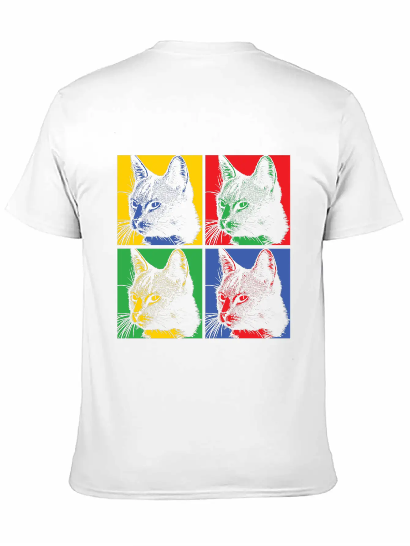 Popart Cat Basic Graphic T-Shirt – Daily Comfort In Soft Cotton