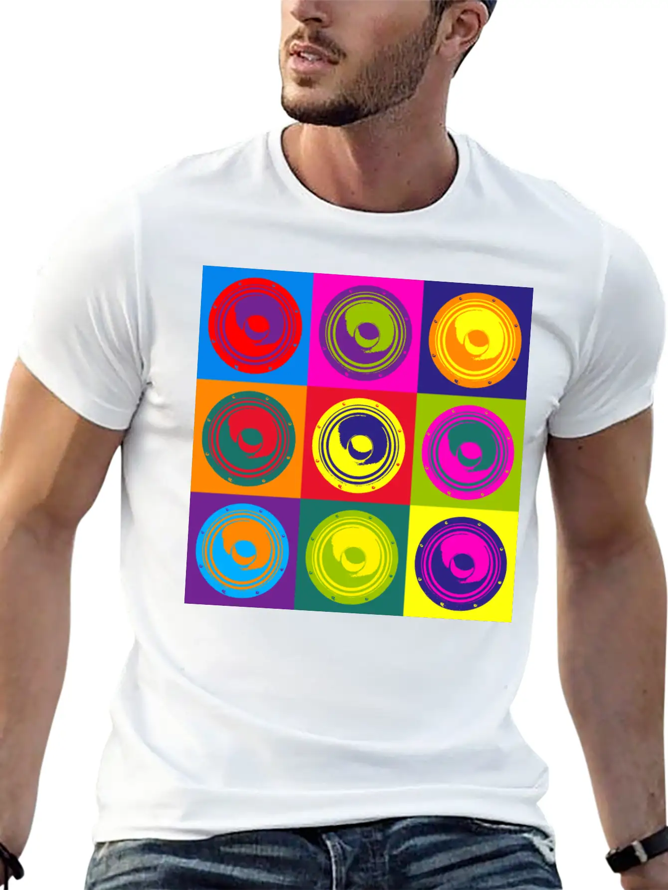 Popart Speaker Soft Cotton Short Sleeve Tee – Unisex Wardrobe Staple
