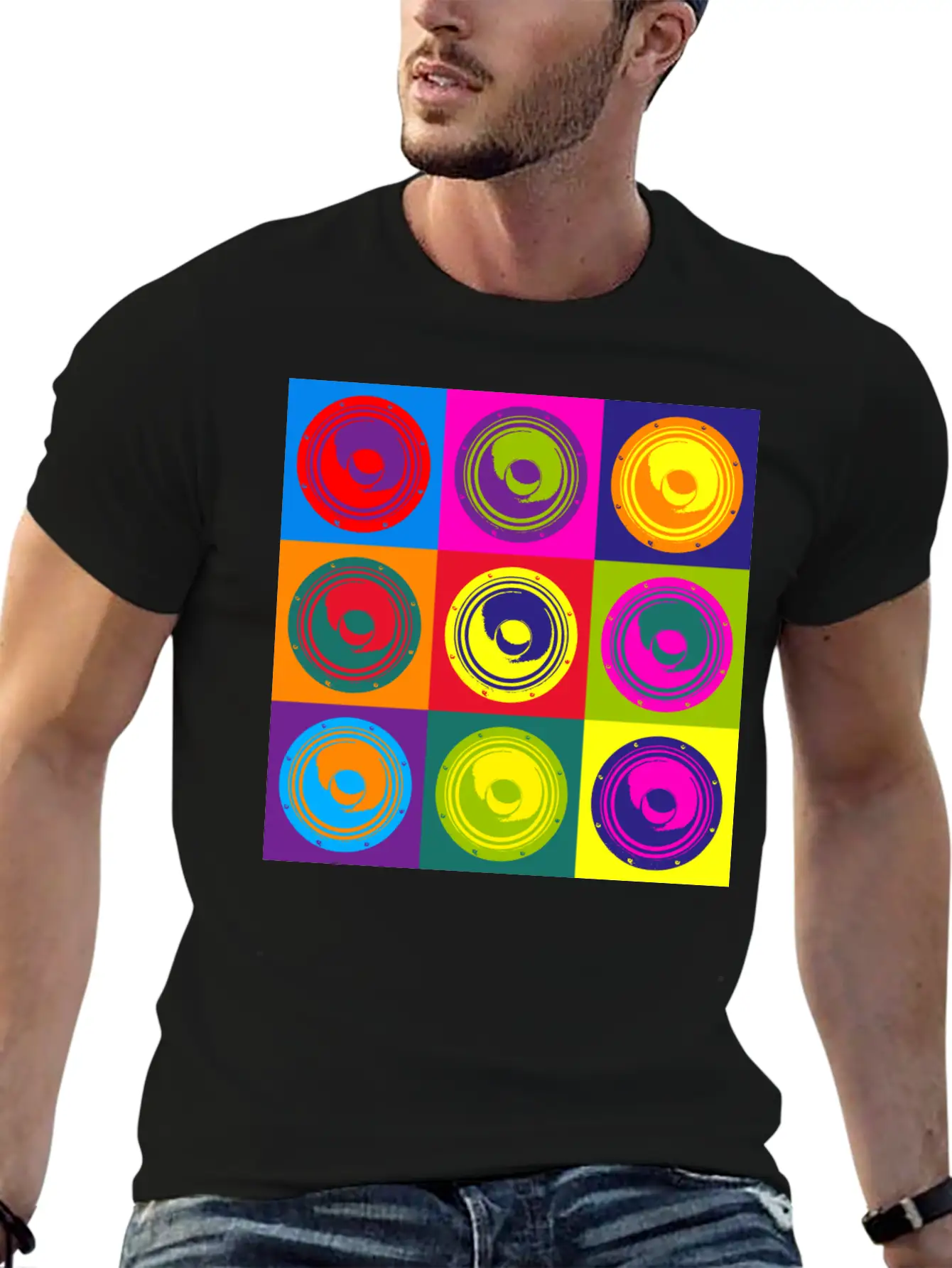 Popart Speaker Soft Cotton Short Sleeve Tee – Unisex Wardrobe Staple