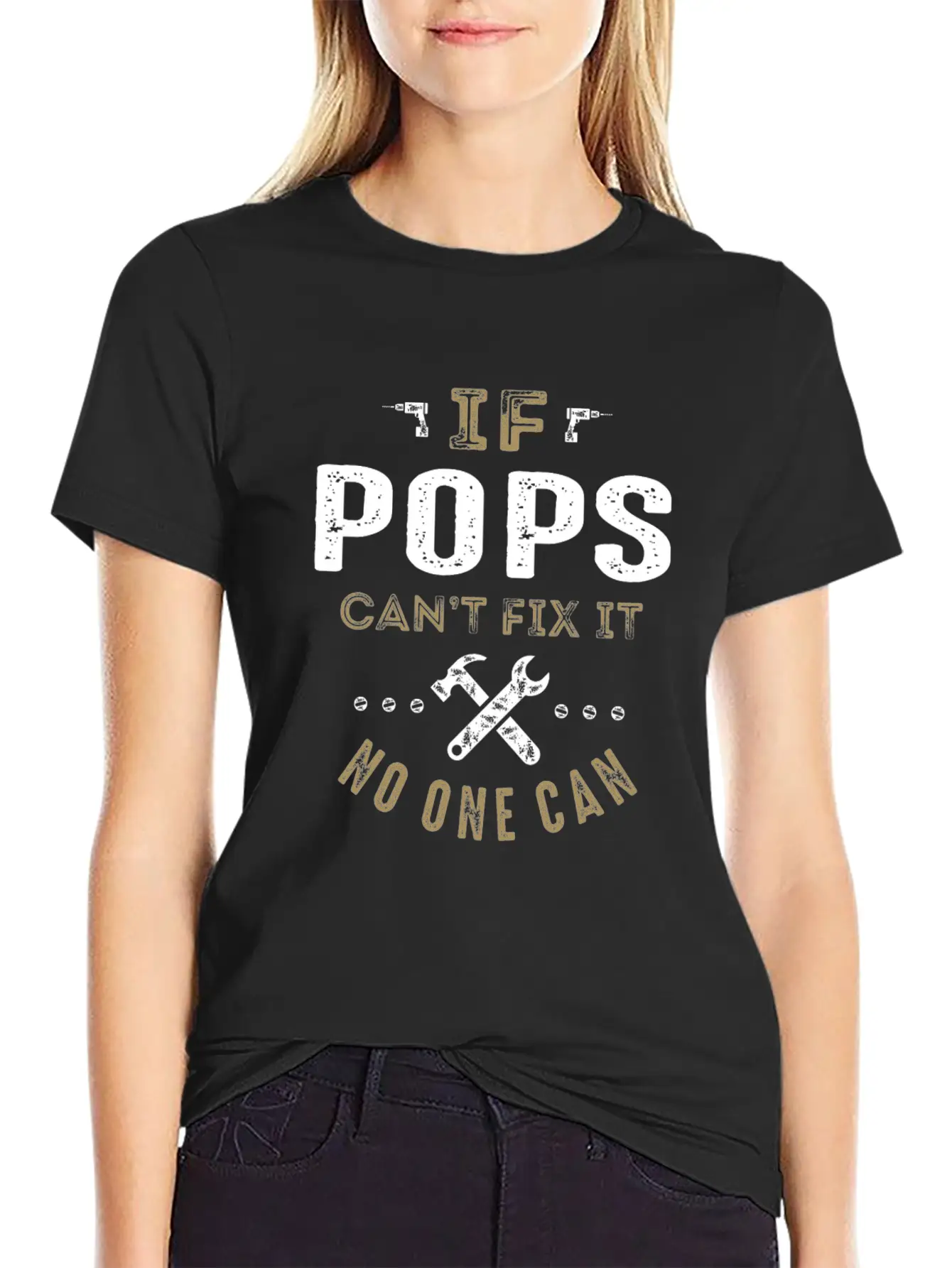 Pops Can Fix It Modern Fit Casual T-Shirt ��� Clean And Versatile Design