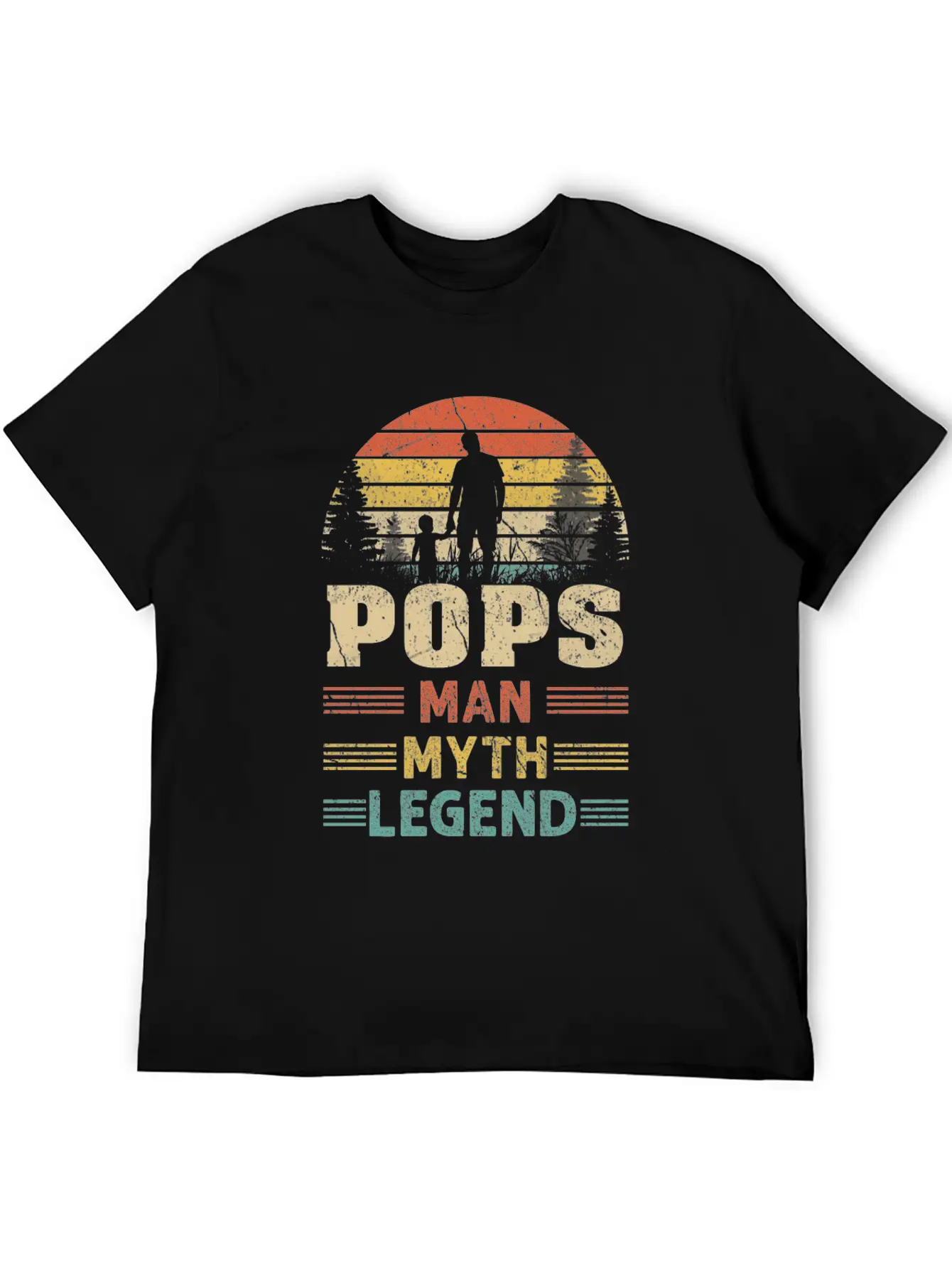 Pops Man Myth Legend Basic Graphic T-Shirt – Daily Comfort In Soft Cotton
