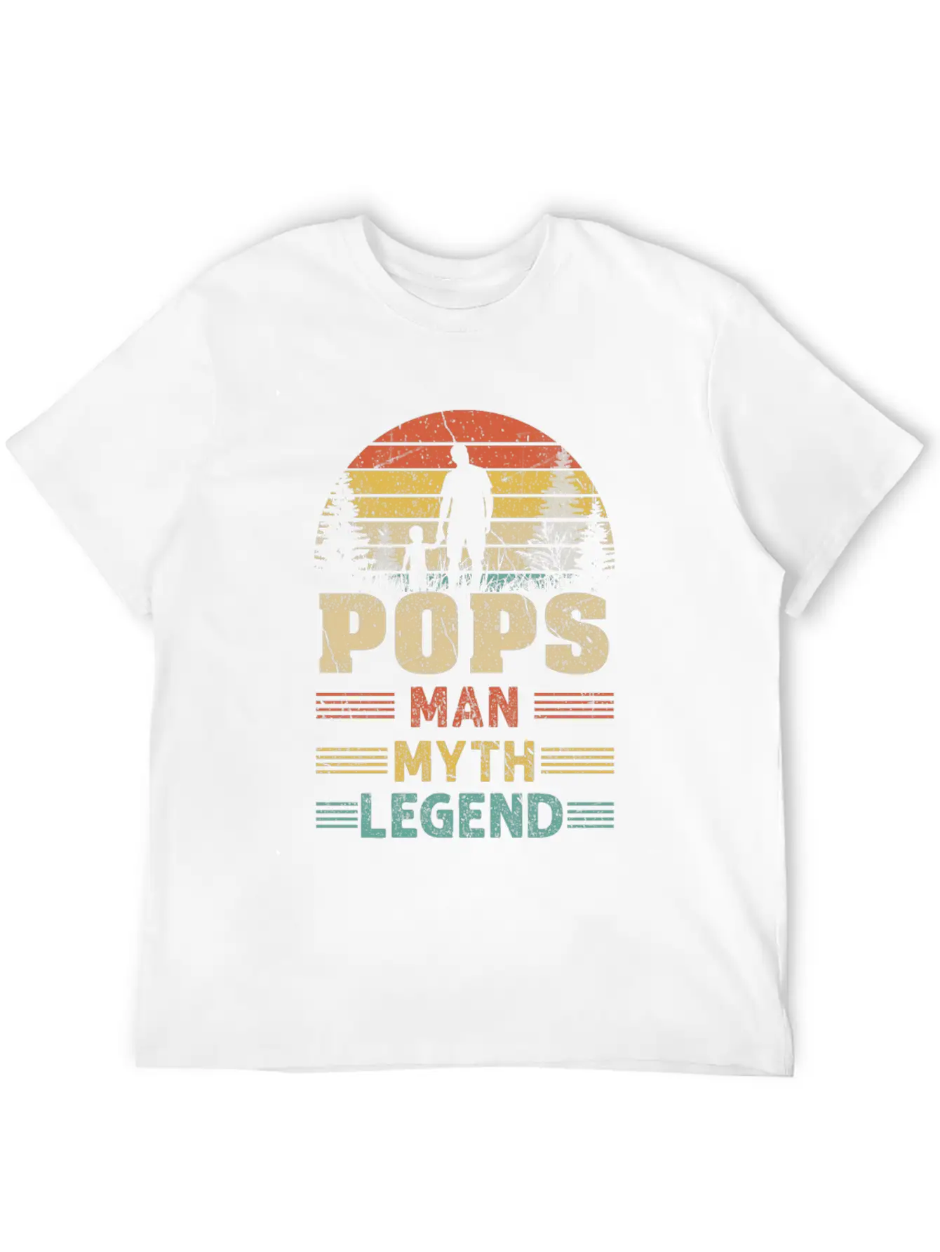 Pops Man Myth Legend Basic Graphic T-Shirt – Daily Comfort In Soft Cotton
