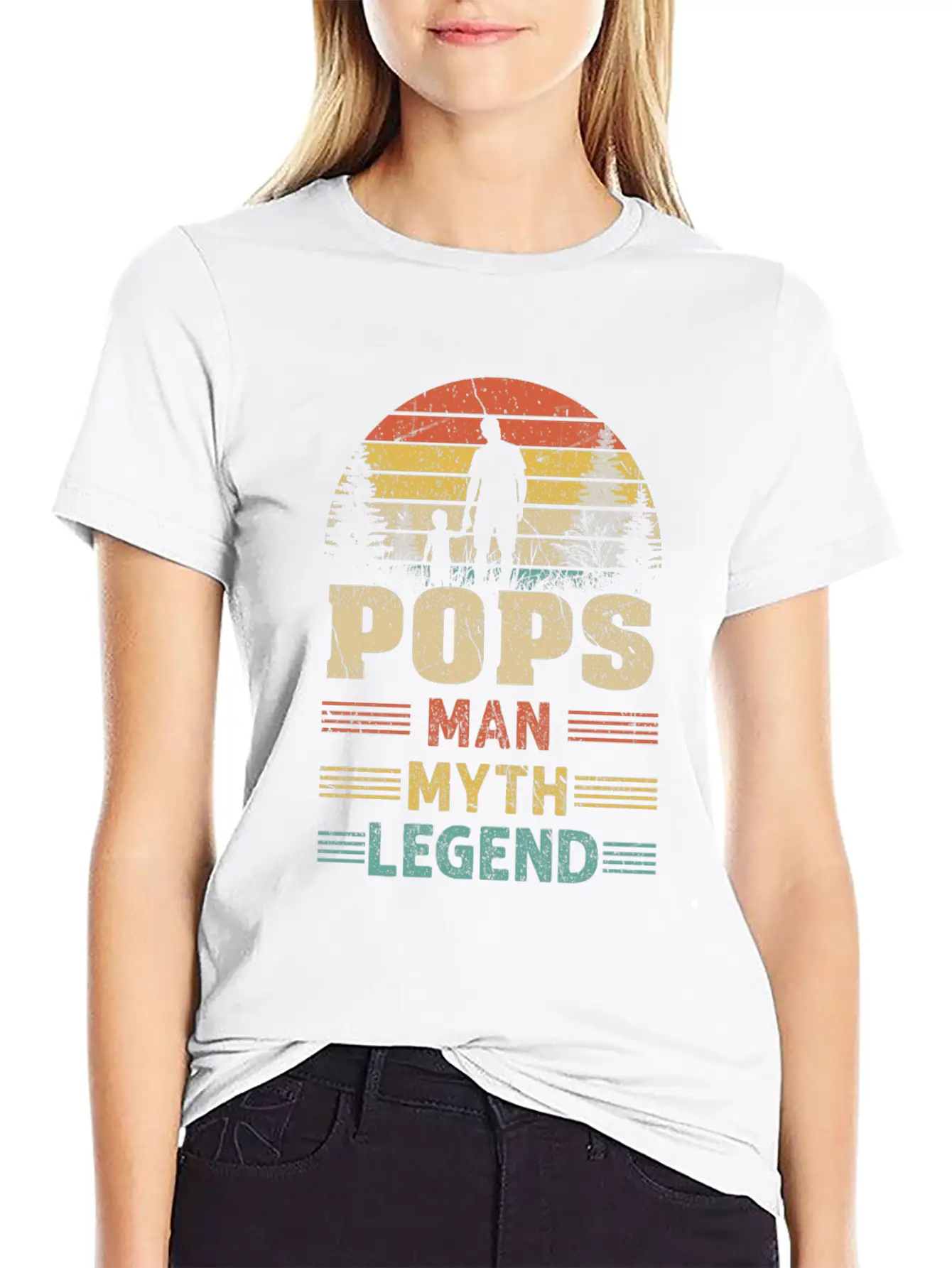 Pops Man Myth Legend Basic Graphic T-Shirt – Daily Comfort In Soft Cotton