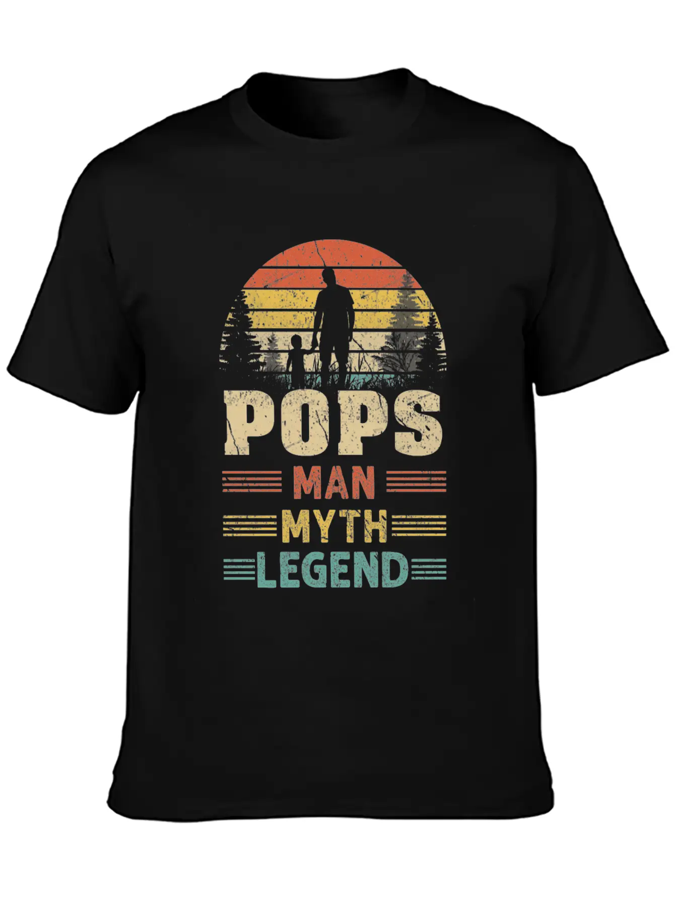 Pops Man Myth Legend Basic Graphic T-Shirt – Daily Comfort In Soft Cotton