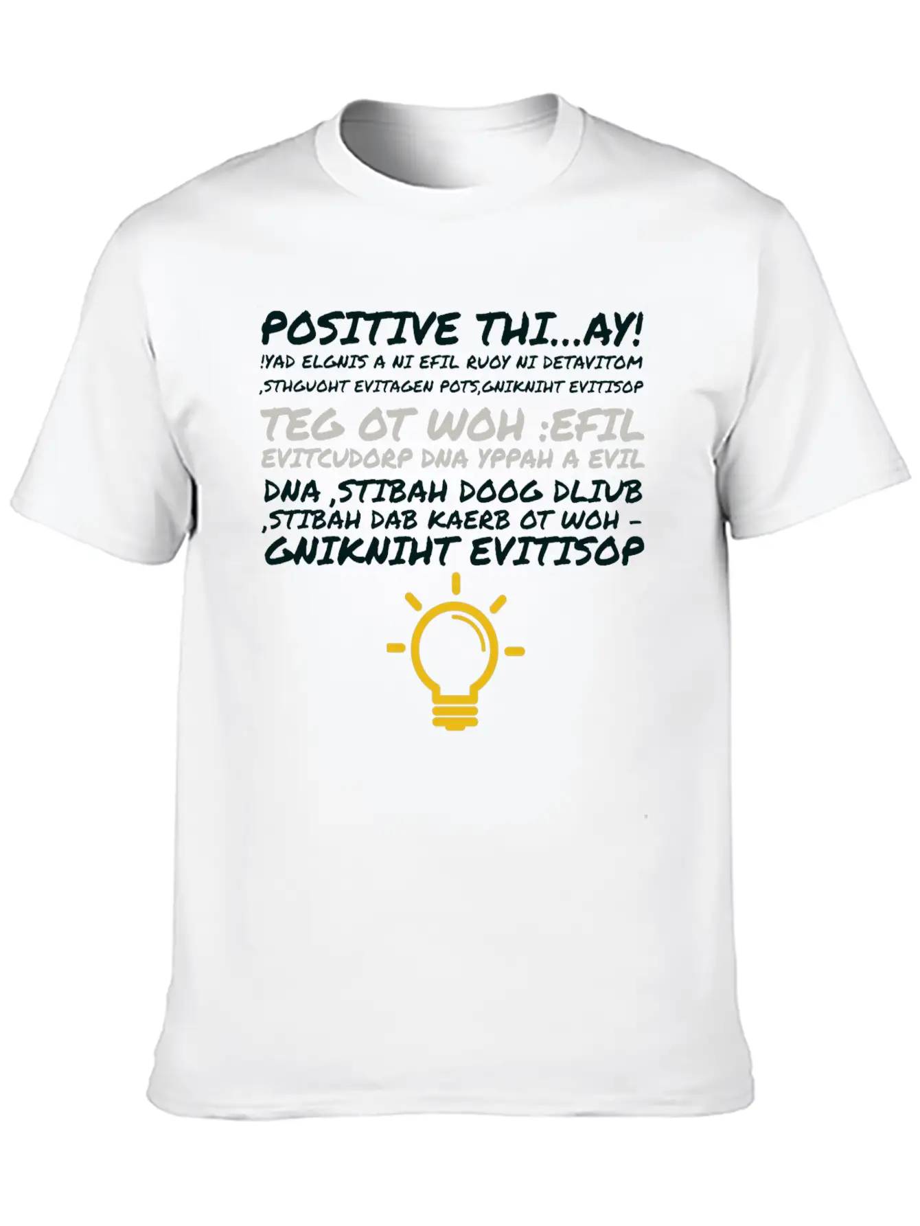 POSITIV Unisex Casual T-Shirt – Clean Design For Daily Comfort