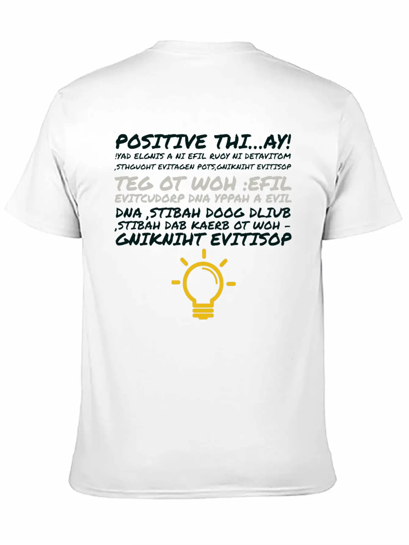 POSITIV Unisex Casual T-Shirt – Clean Design For Daily Comfort