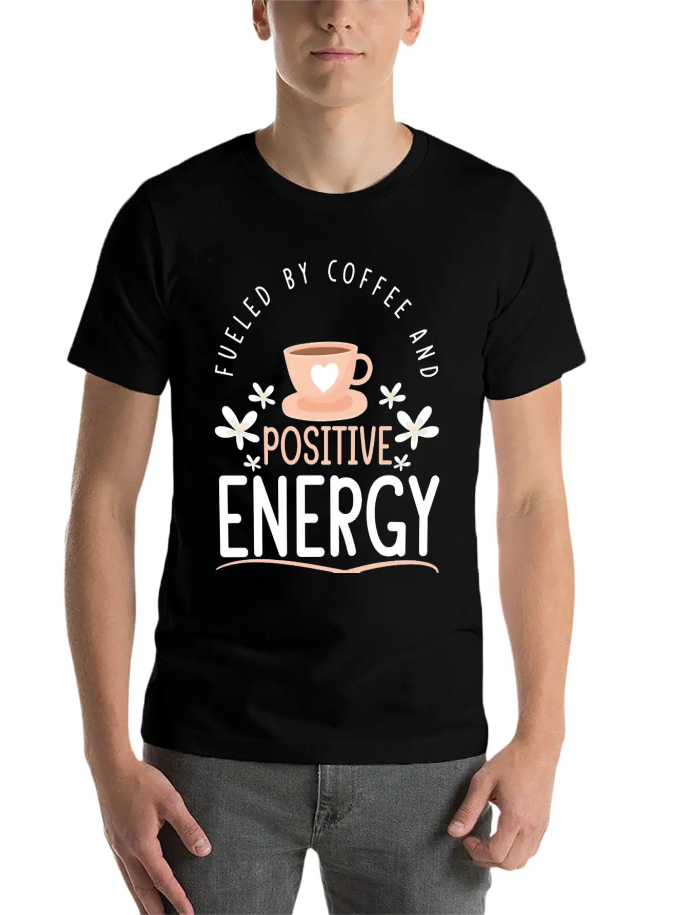 Positive Mantra Self Confidence Modern Fit Casual T-Shirt ��� Clean And Versatile Design