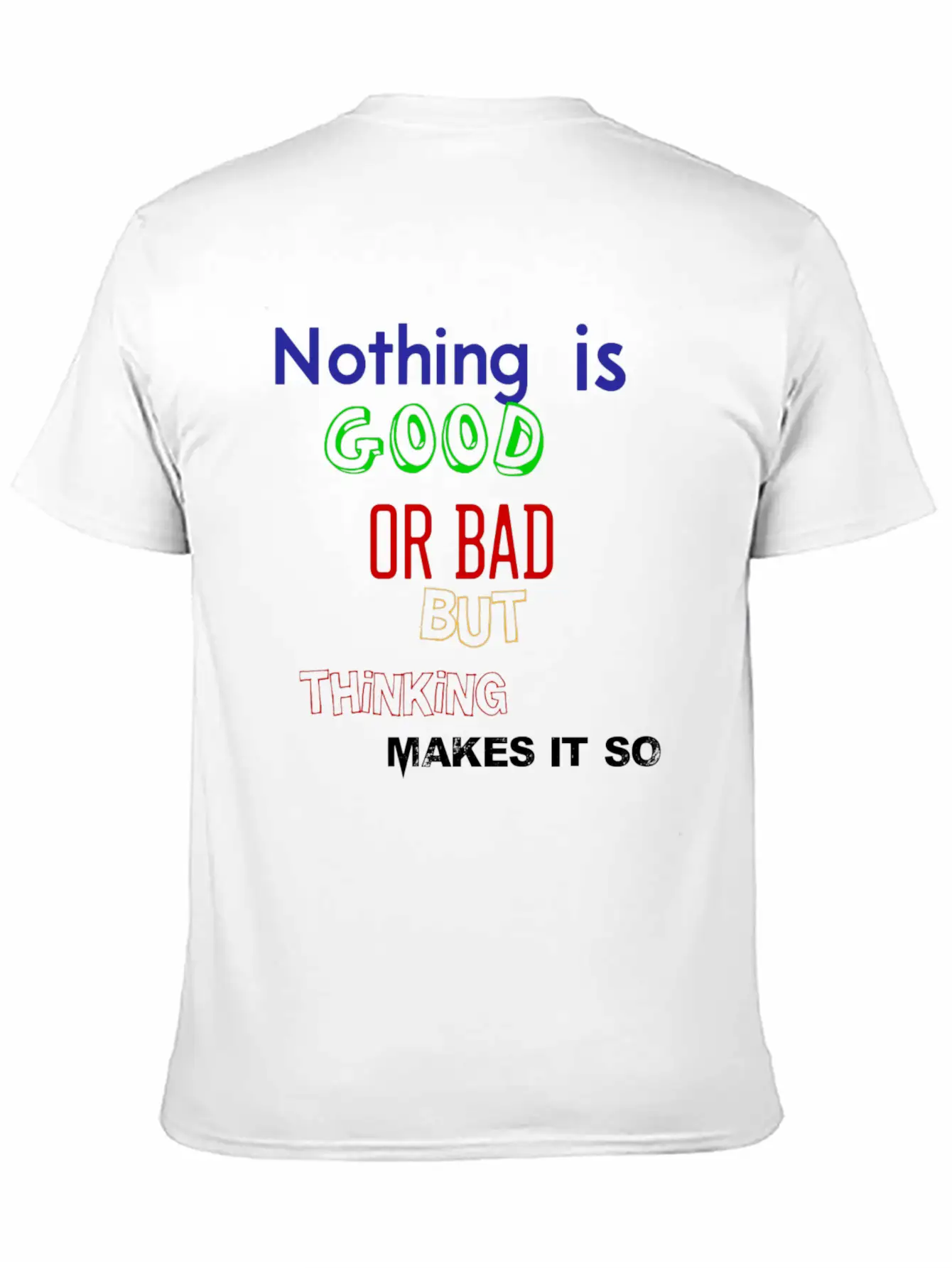 Positive Thought Lightweight Cotton T-Shirt – Daily Comfort Graphic Shirt