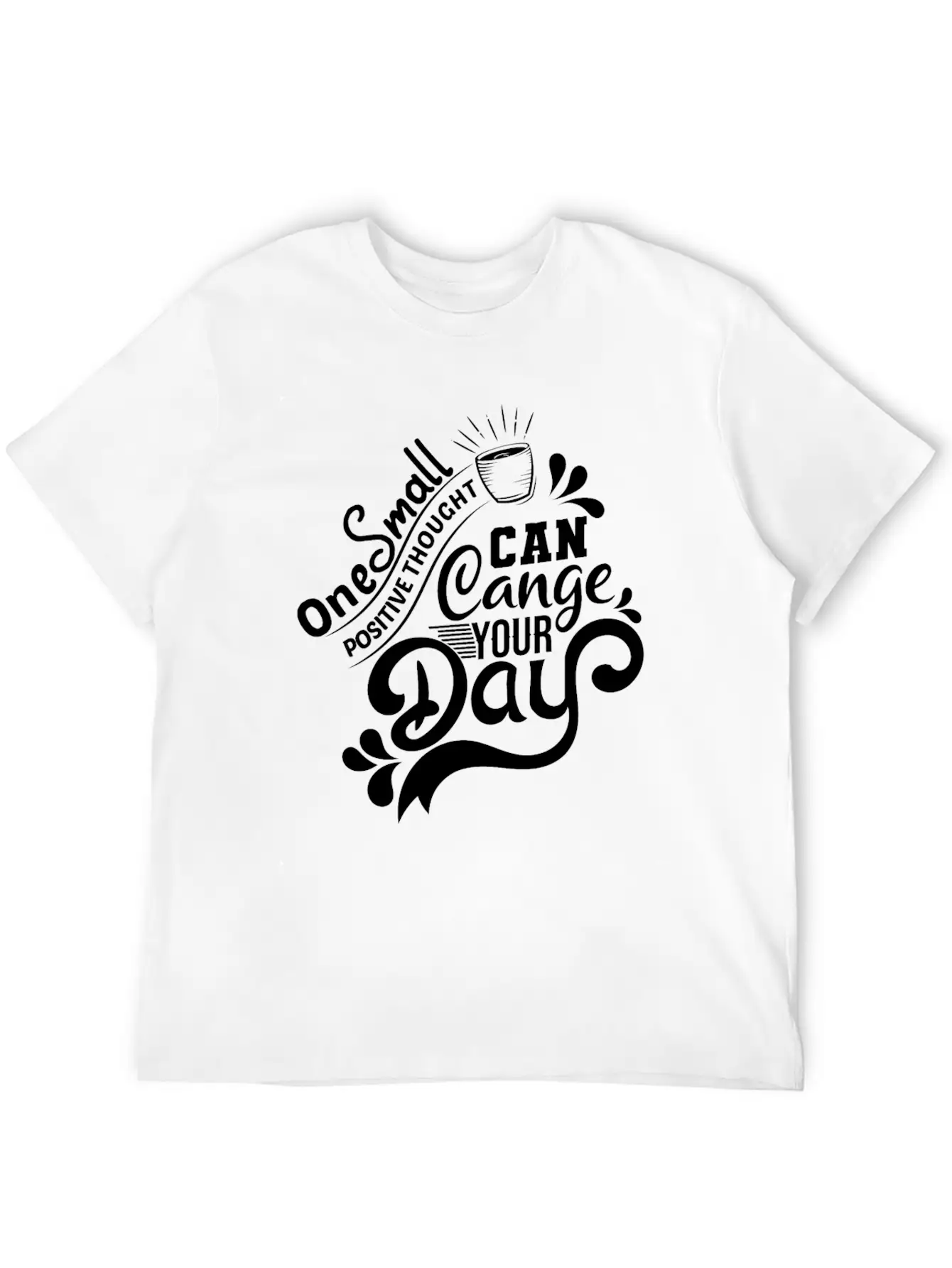 Positive Thought Soft Cotton Short Sleeve Tee – Unisex Wardrobe Staple