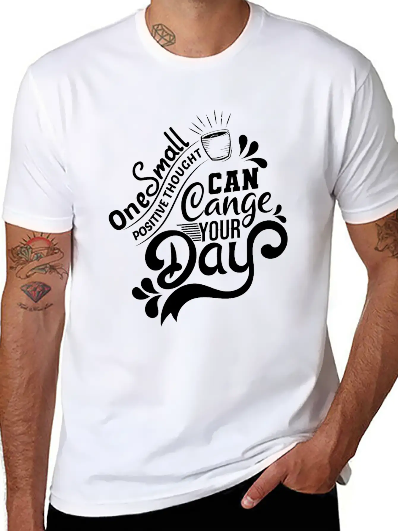 Positive Thought Soft Cotton Short Sleeve Tee – Unisex Wardrobe Staple