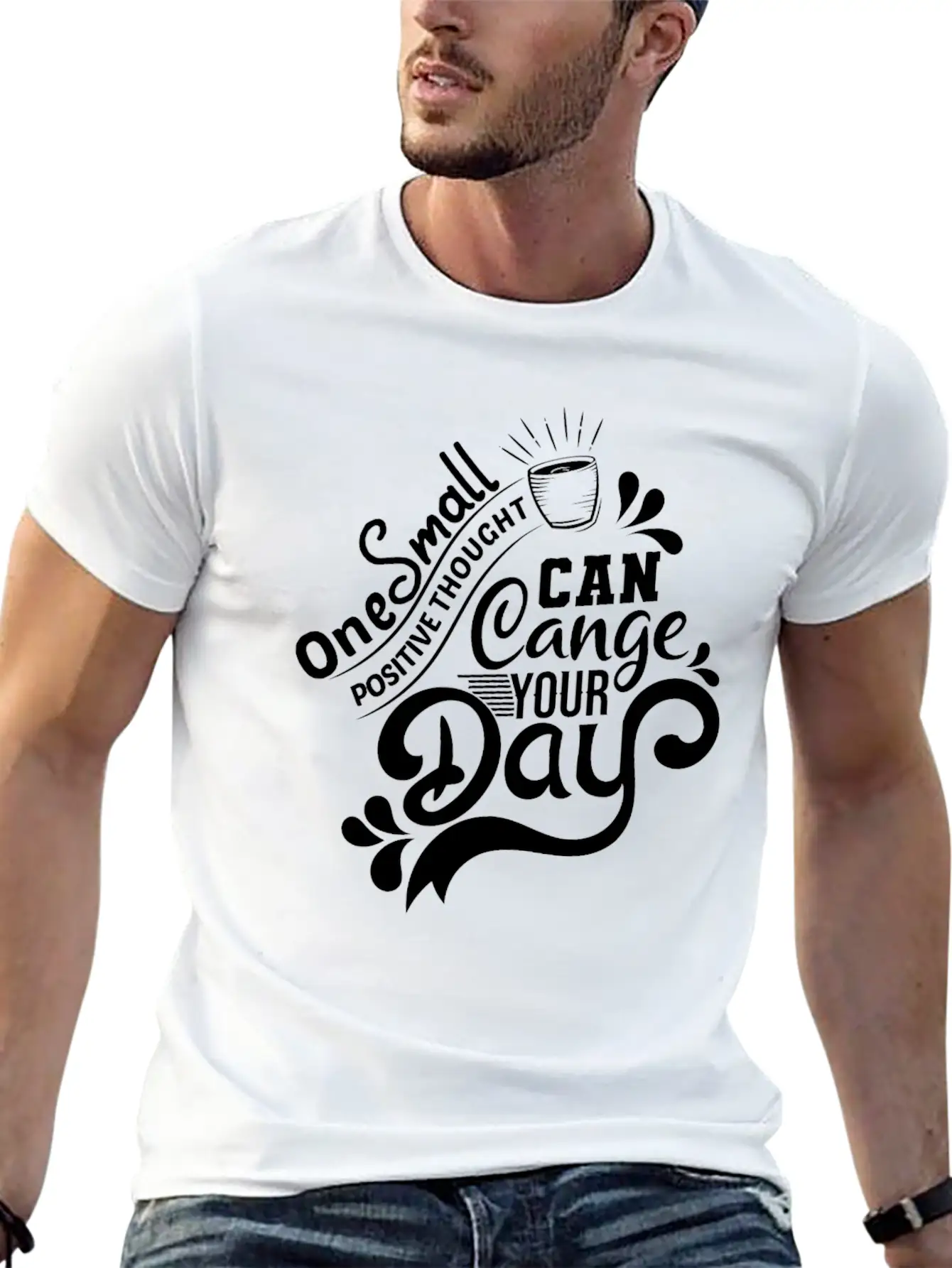 Positive Thought Soft Cotton Short Sleeve Tee – Unisex Wardrobe Staple