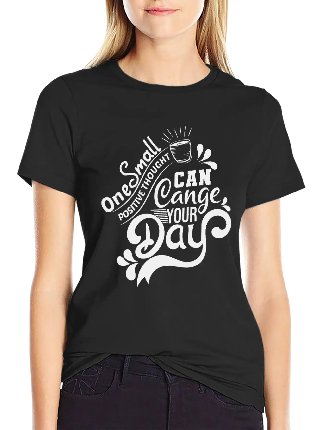 Positive Thought Soft Cotton Short Sleeve Tee – Unisex Wardrobe Staple