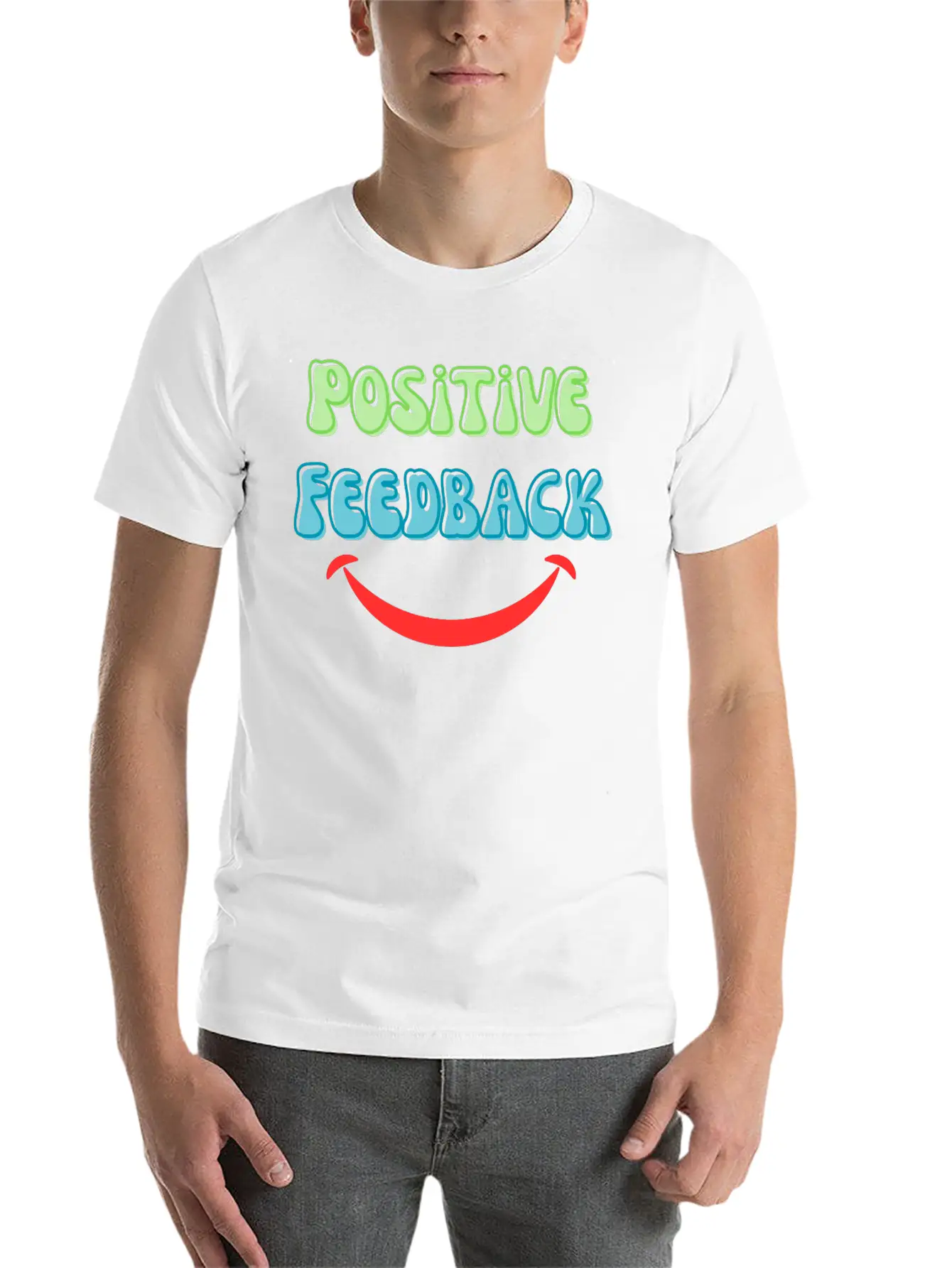 Positive Vibes Only – Motivational Retro Style Unisex Casual T-Shirt – Clean Design For Daily Comfort