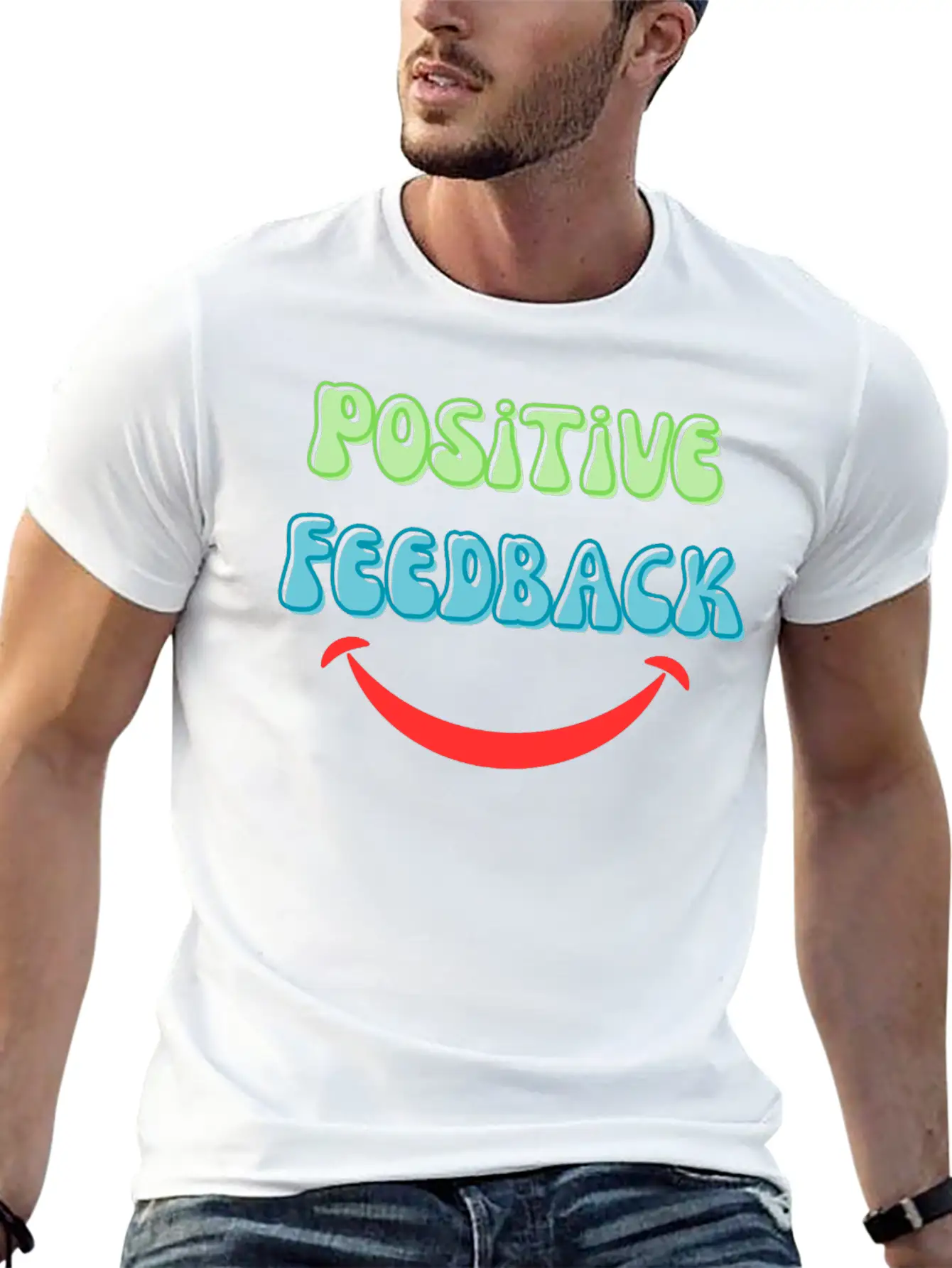 Positive Vibes Only – Motivational Retro Style Unisex Casual T-Shirt – Clean Design For Daily Comfort