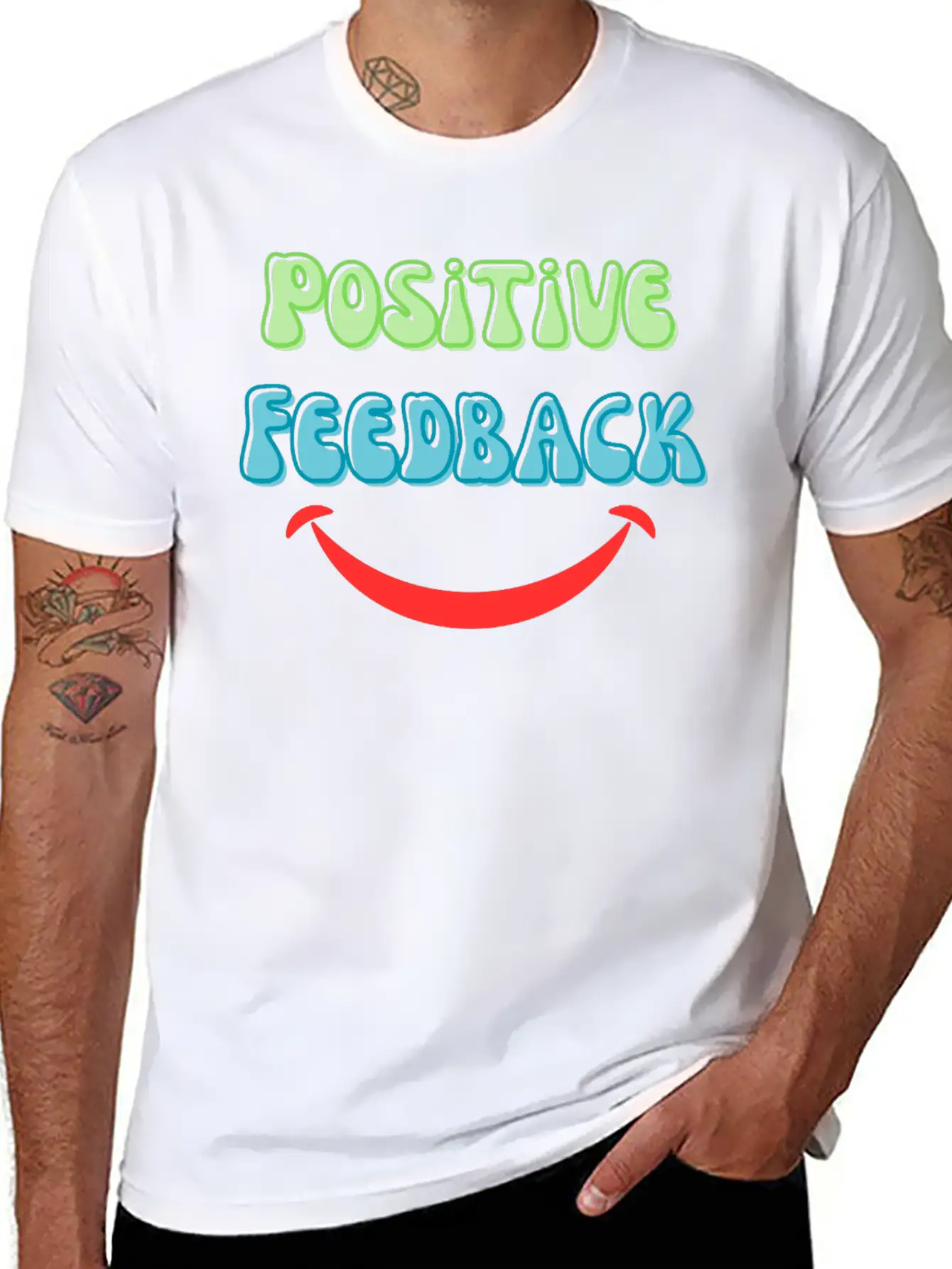 Positive Vibes Only – Motivational Retro Style Unisex Casual T-Shirt – Clean Design For Daily Comfort