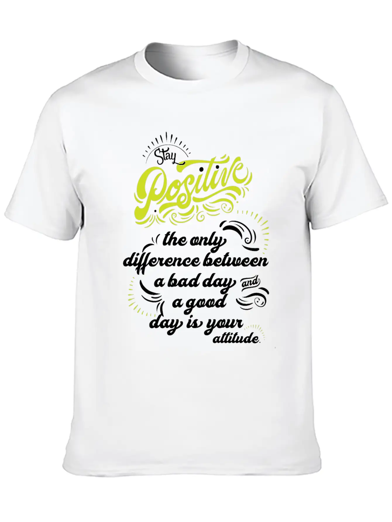 Possitive Thought Relaxed Everyday Tee – Lightweight And Durable Cotton