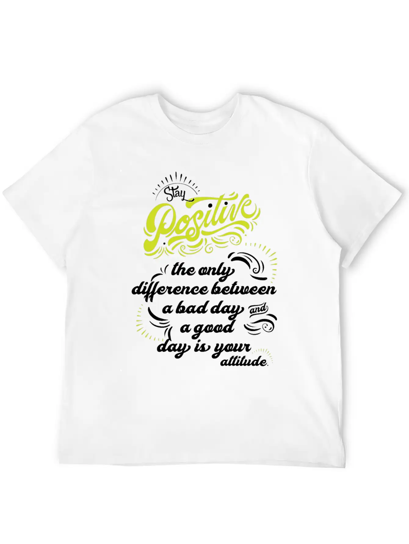 Possitive Thought Relaxed Everyday Tee – Lightweight And Durable Cotton