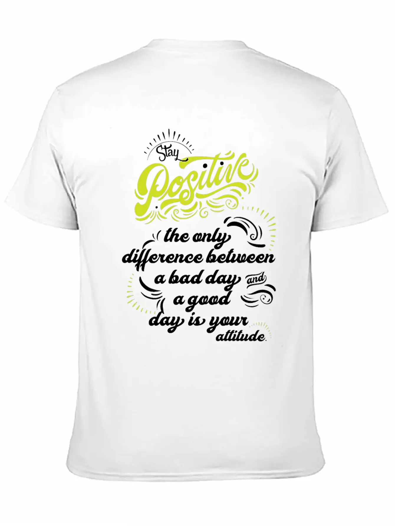 Possitive Thought Relaxed Everyday Tee – Lightweight And Durable Cotton