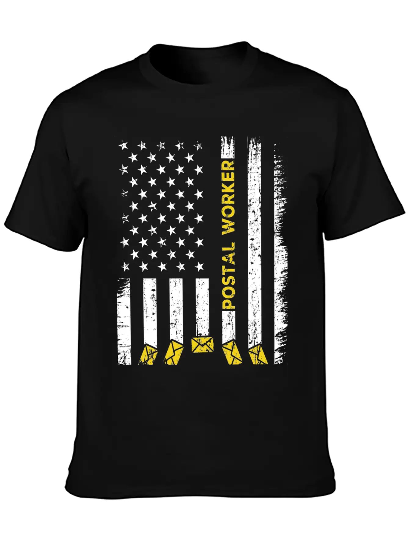Postal Worker Usa Flag Stylish Everyday T-Shirt – Unisex Basic Cotton Tee