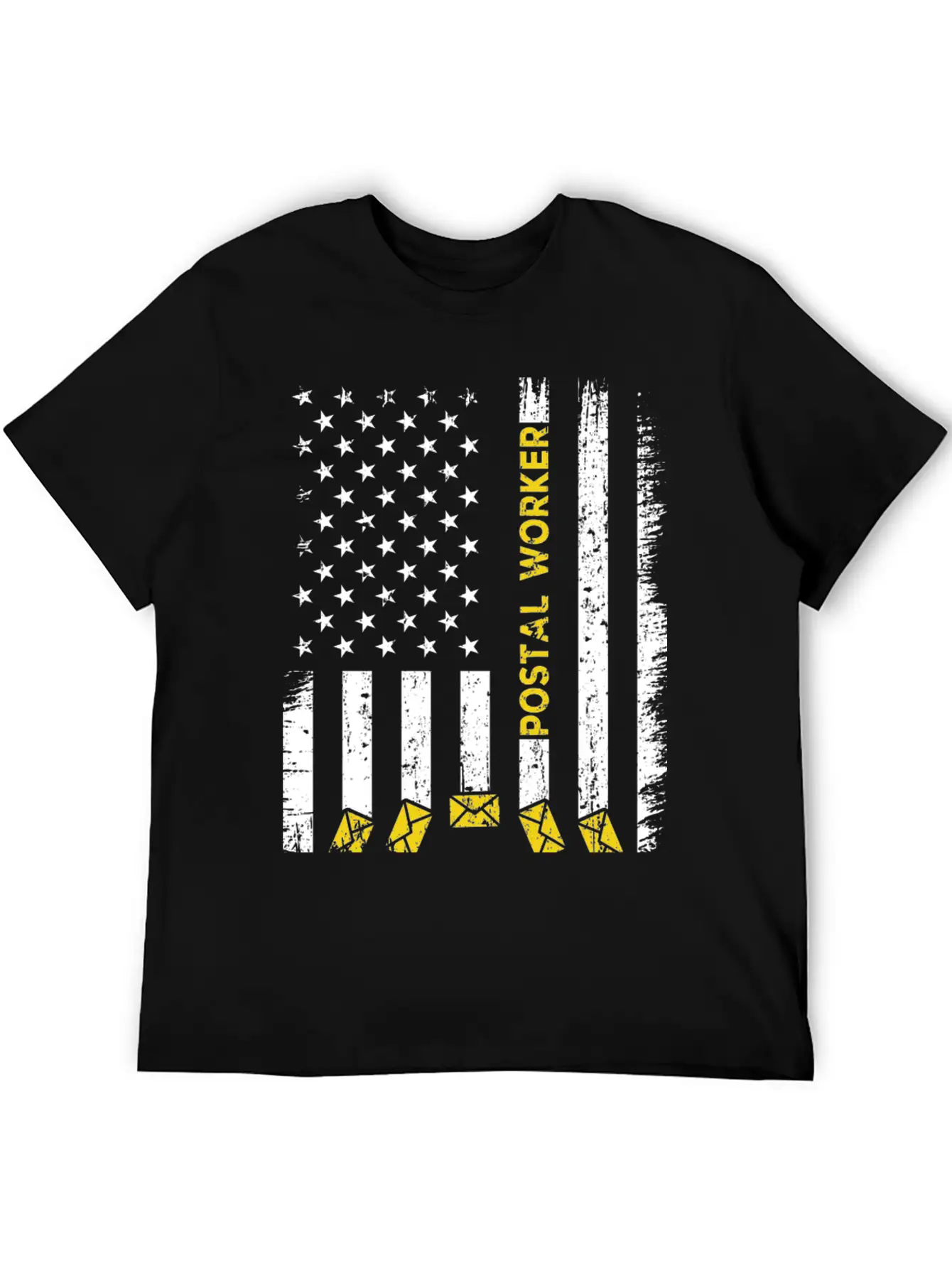 Postal Worker Usa Flag Stylish Everyday T-Shirt – Unisex Basic Cotton Tee