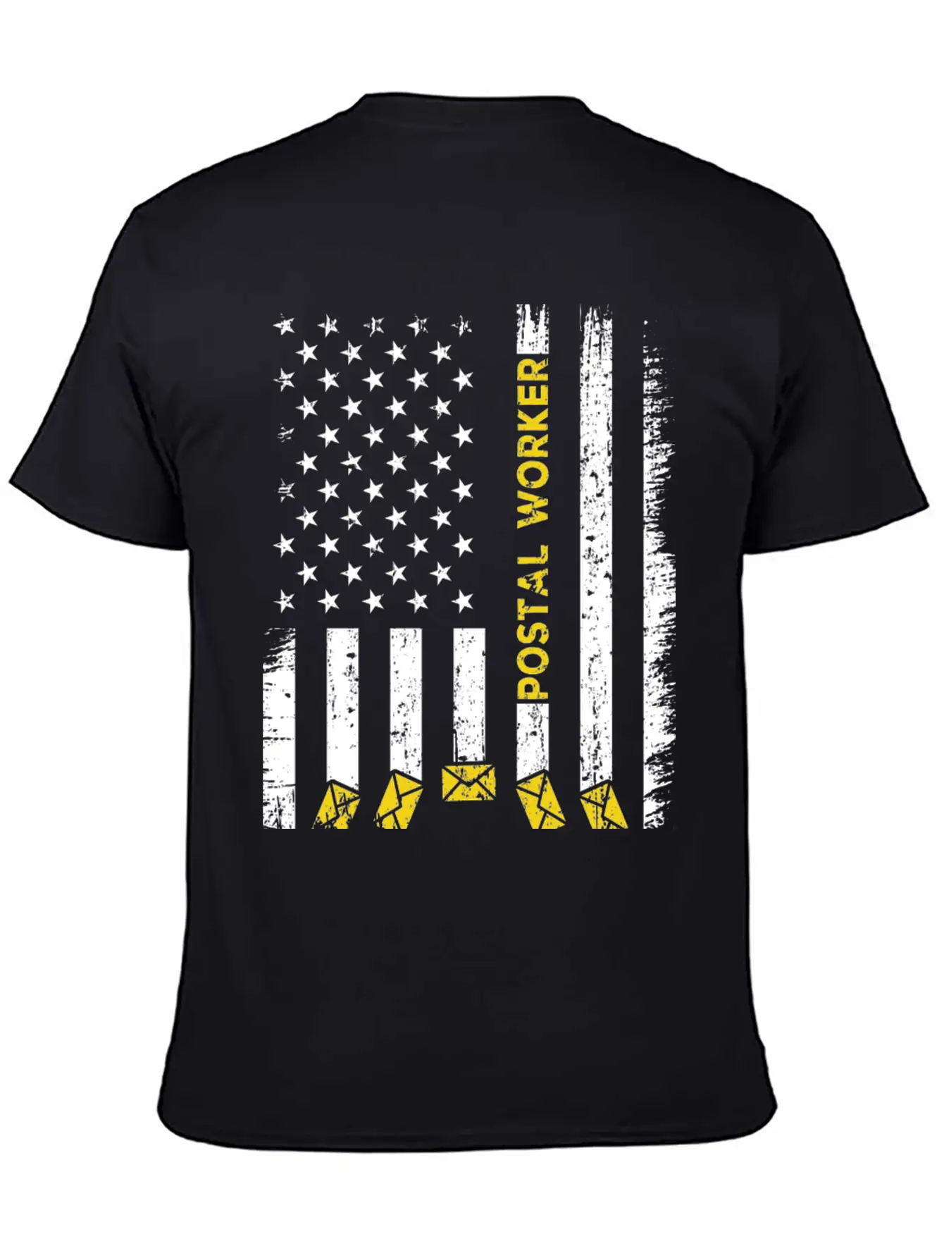 Postal Worker Usa Flag Stylish Everyday T-Shirt – Unisex Basic Cotton Tee
