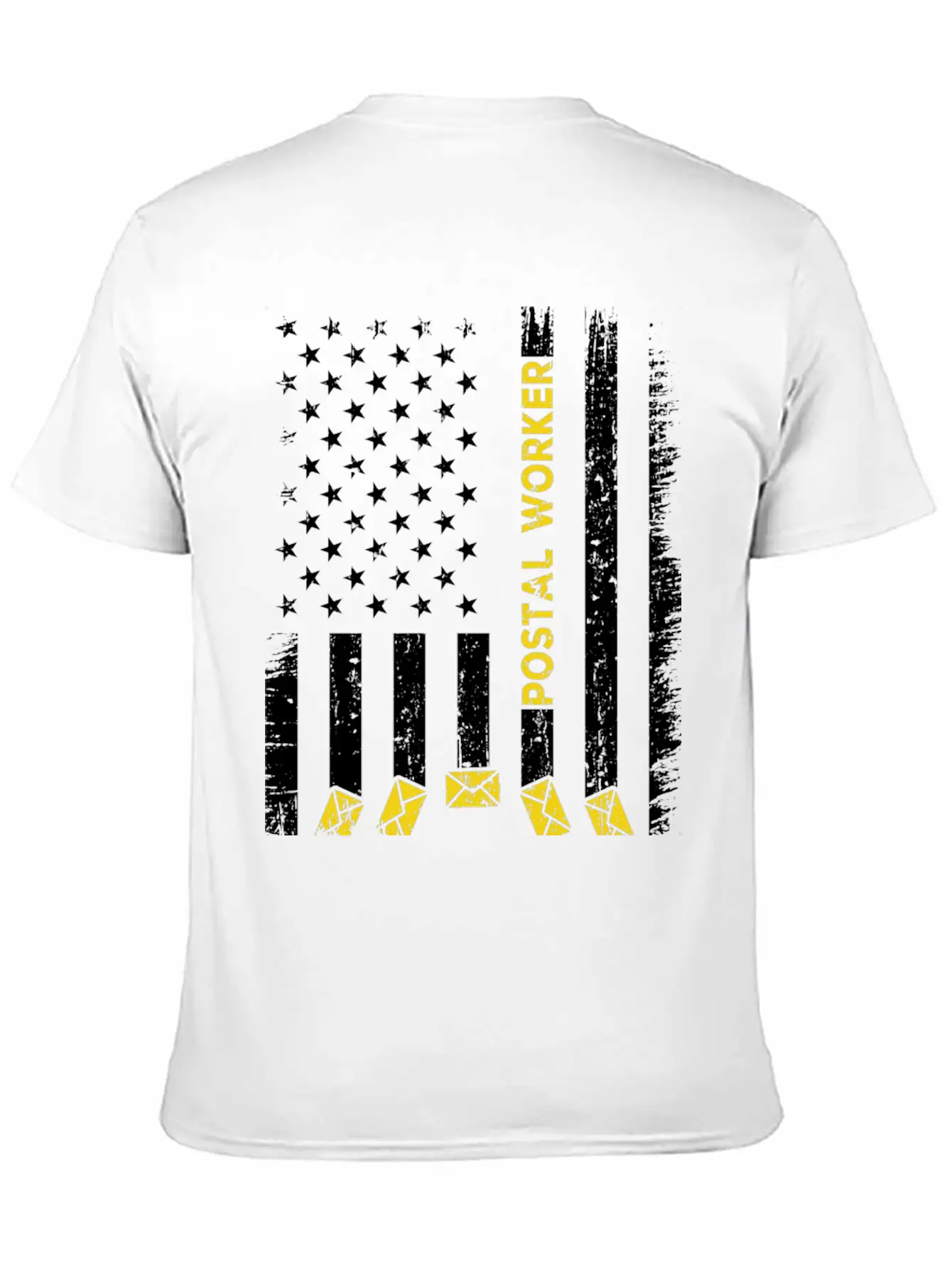 Postal Worker Usa Flag Stylish Everyday T-Shirt – Unisex Basic Cotton Tee