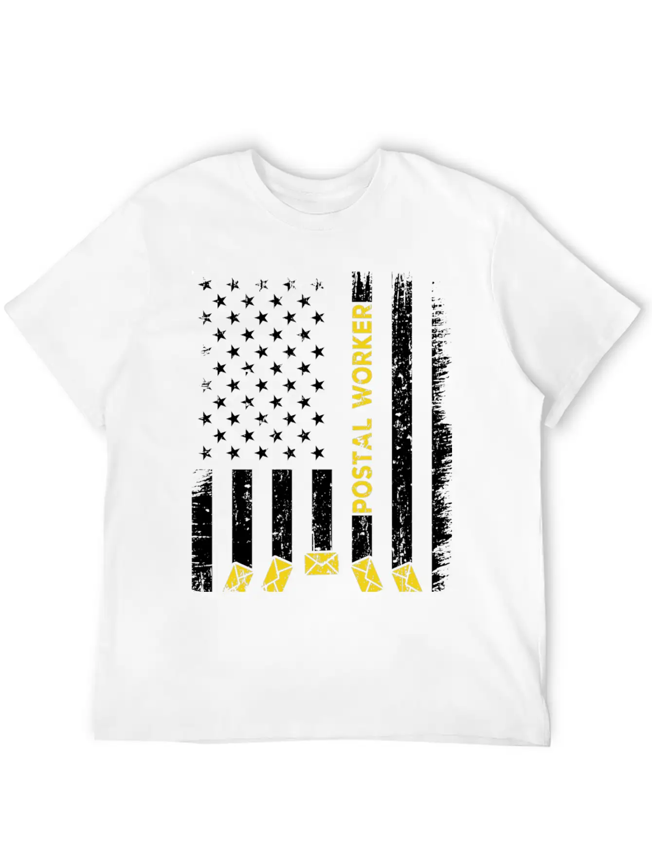 Postal Worker Usa Flag Stylish Everyday T-Shirt – Unisex Basic Cotton Tee