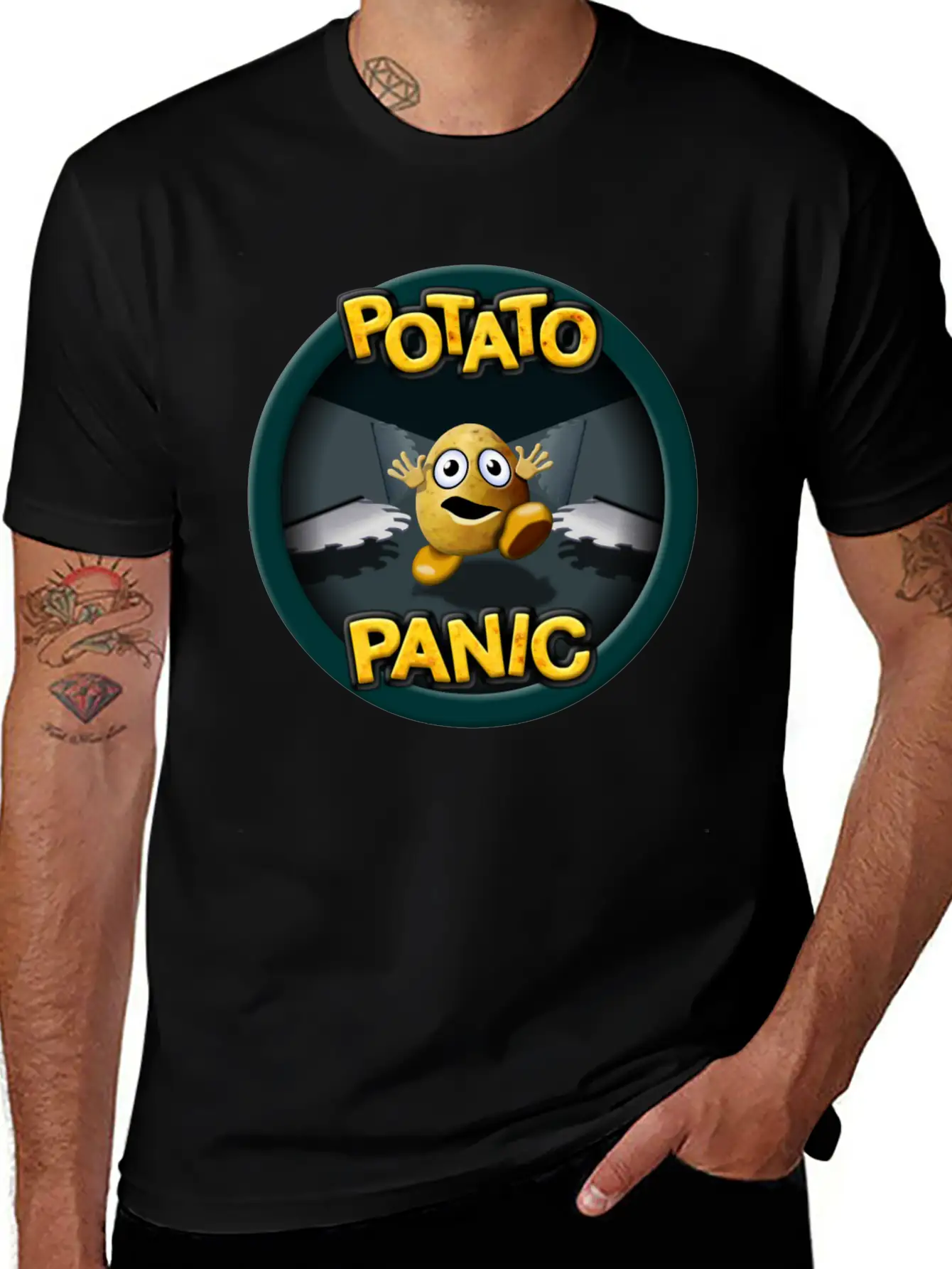 Potato Panic Stylish Everyday T-Shirt – Unisex Basic Cotton Tee