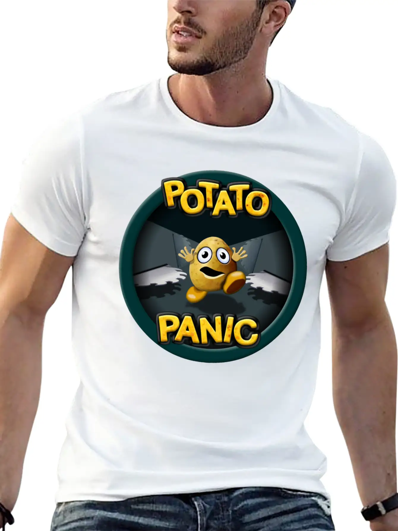 Potato Panic Stylish Everyday T-Shirt – Unisex Basic Cotton Tee