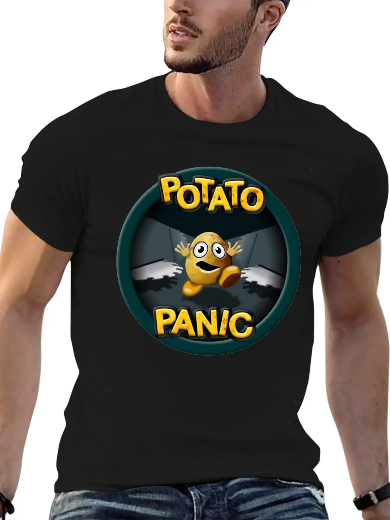 Potato Panic Stylish Everyday T-Shirt – Unisex Basic Cotton Tee