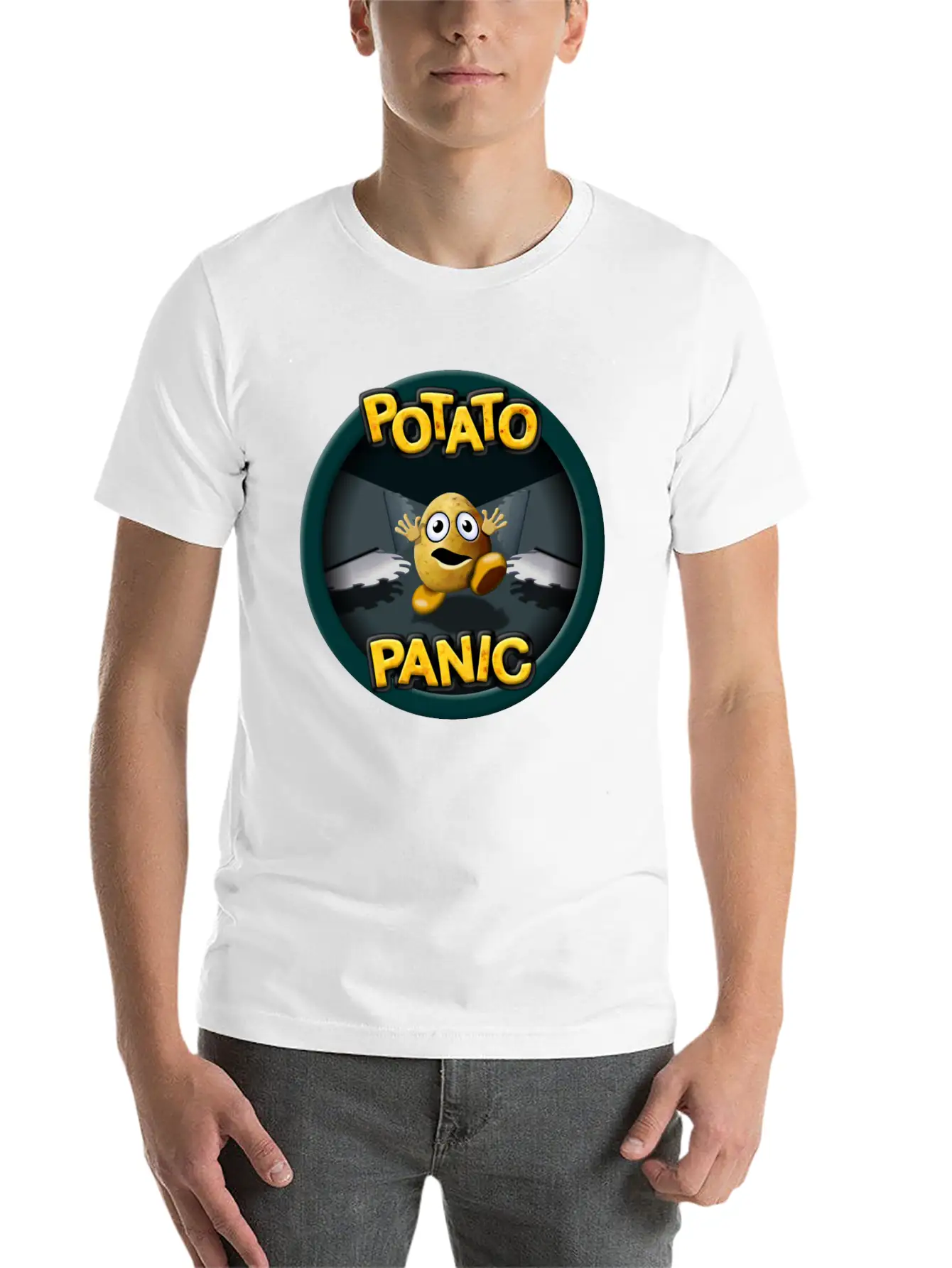 Potato Panic Stylish Everyday T-Shirt – Unisex Basic Cotton Tee