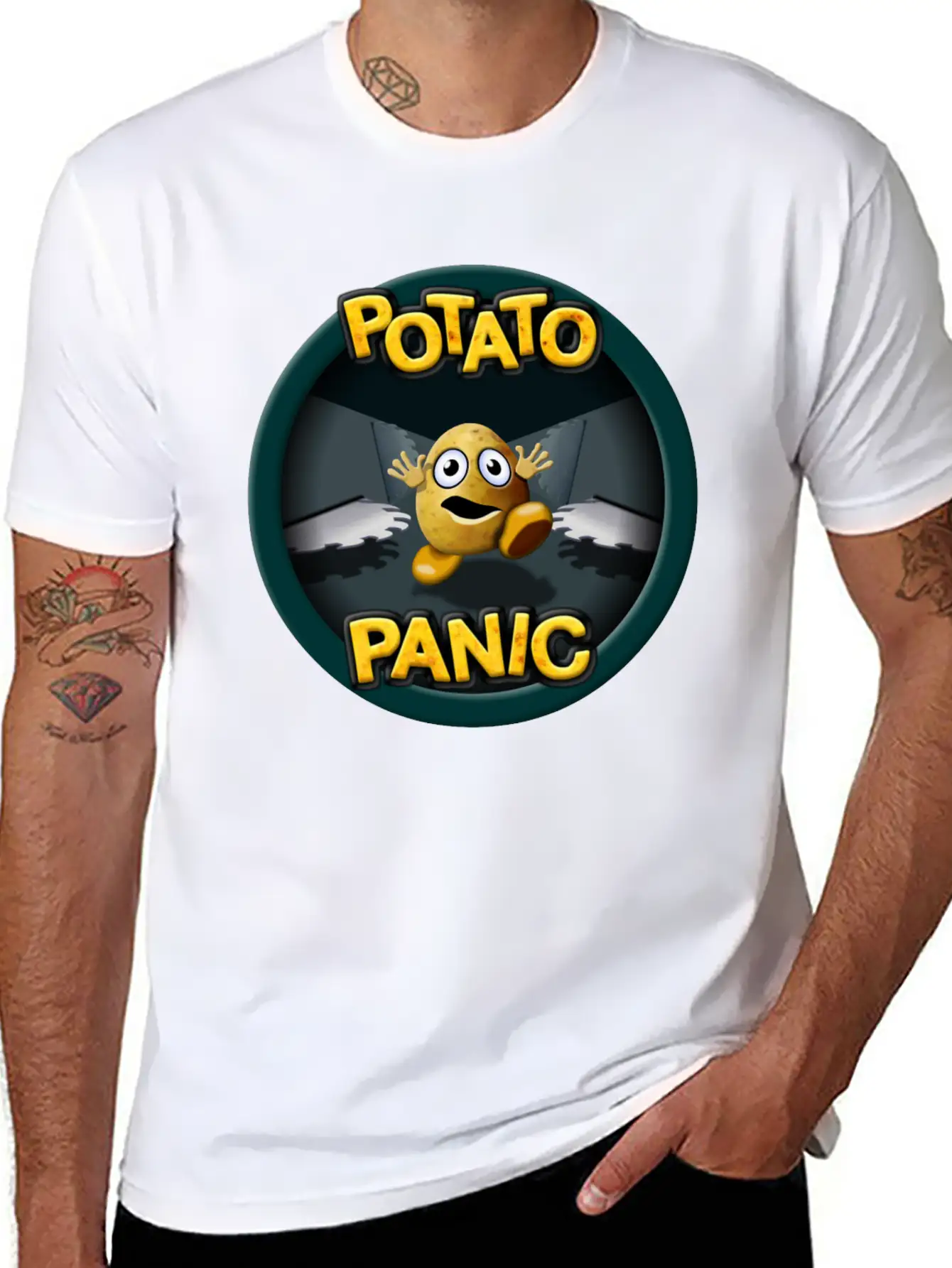 Potato Panic Stylish Everyday T-Shirt – Unisex Basic Cotton Tee
