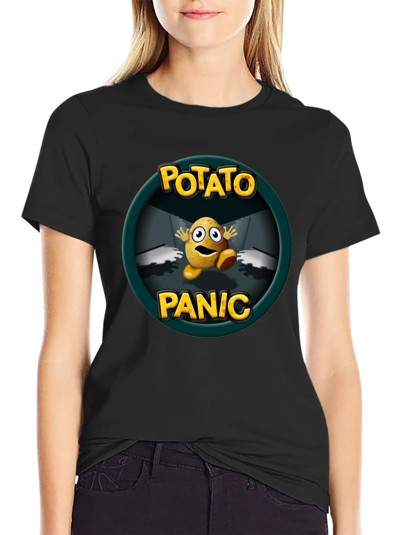 Potato Panic Stylish Everyday T-Shirt – Unisex Basic Cotton Tee