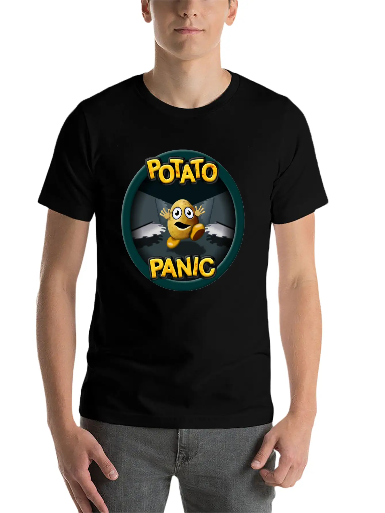Potato Panic Stylish Everyday T-Shirt – Unisex Basic Cotton Tee