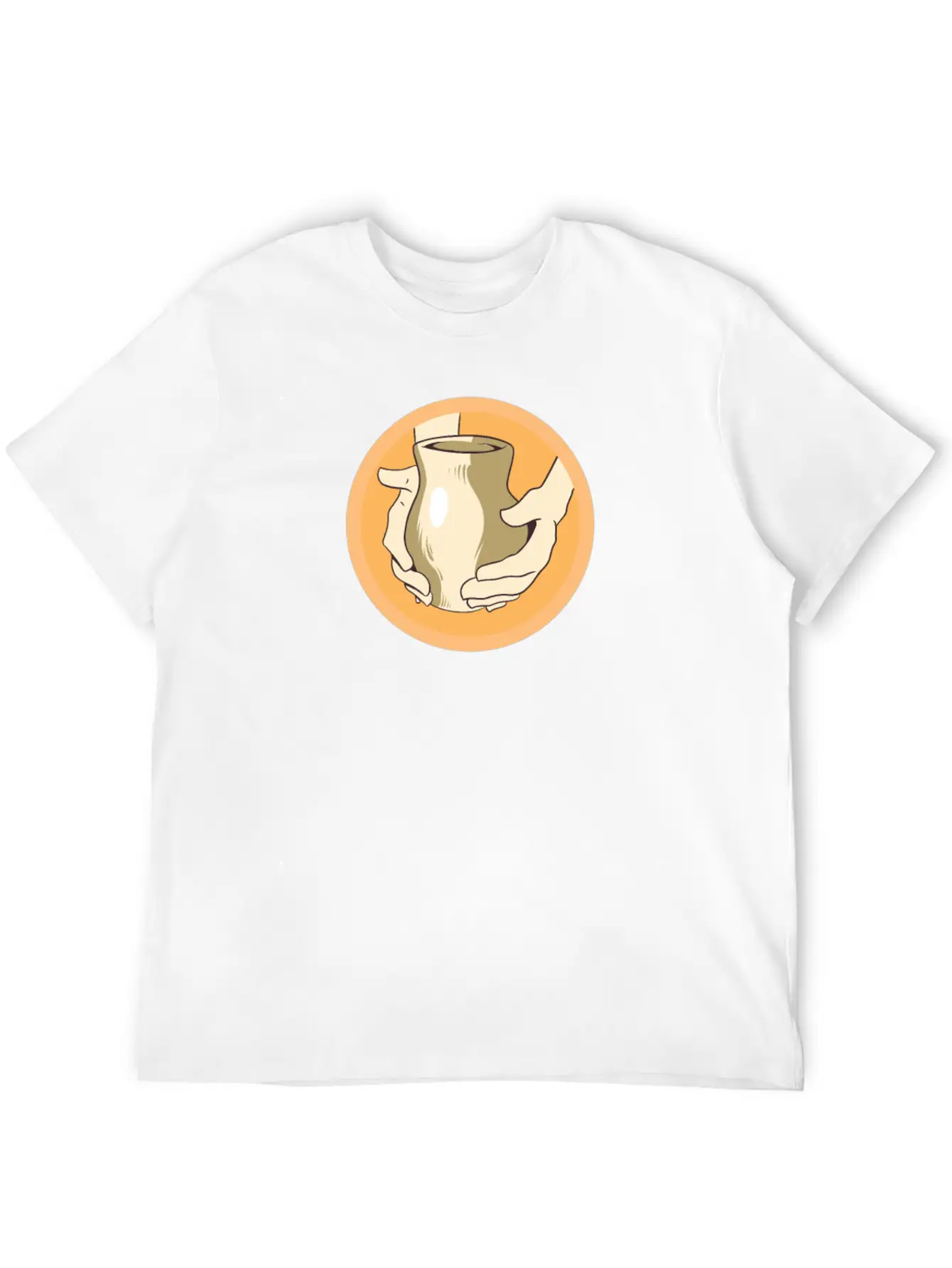 Potters Pottery Wheel Art Potters Ceramic Clay Basic Graphic T-Shirt – Daily Comfort In Soft Cotton