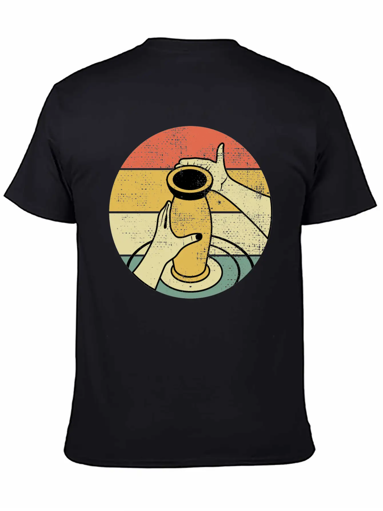 Pottery Ceramics Artist Potter Clay Vintage Retro Stylish Everyday T-Shirt ��� Unisex Basic Cotton Tee