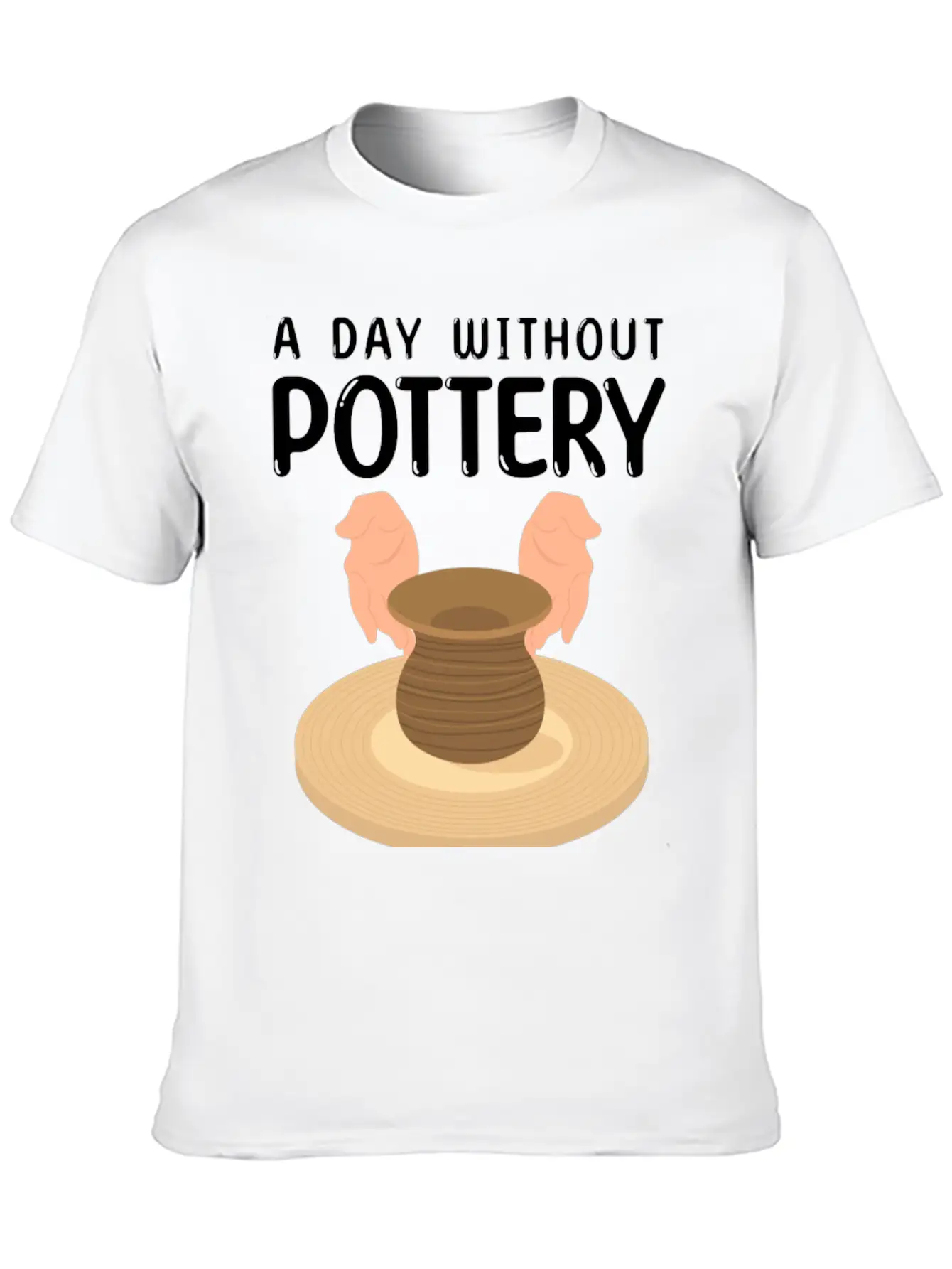Pottery Gift Idea | Potters Ceramists Pottery Clay Modern Fit Casual T-Shirt ��� Clean And Versatile Design
