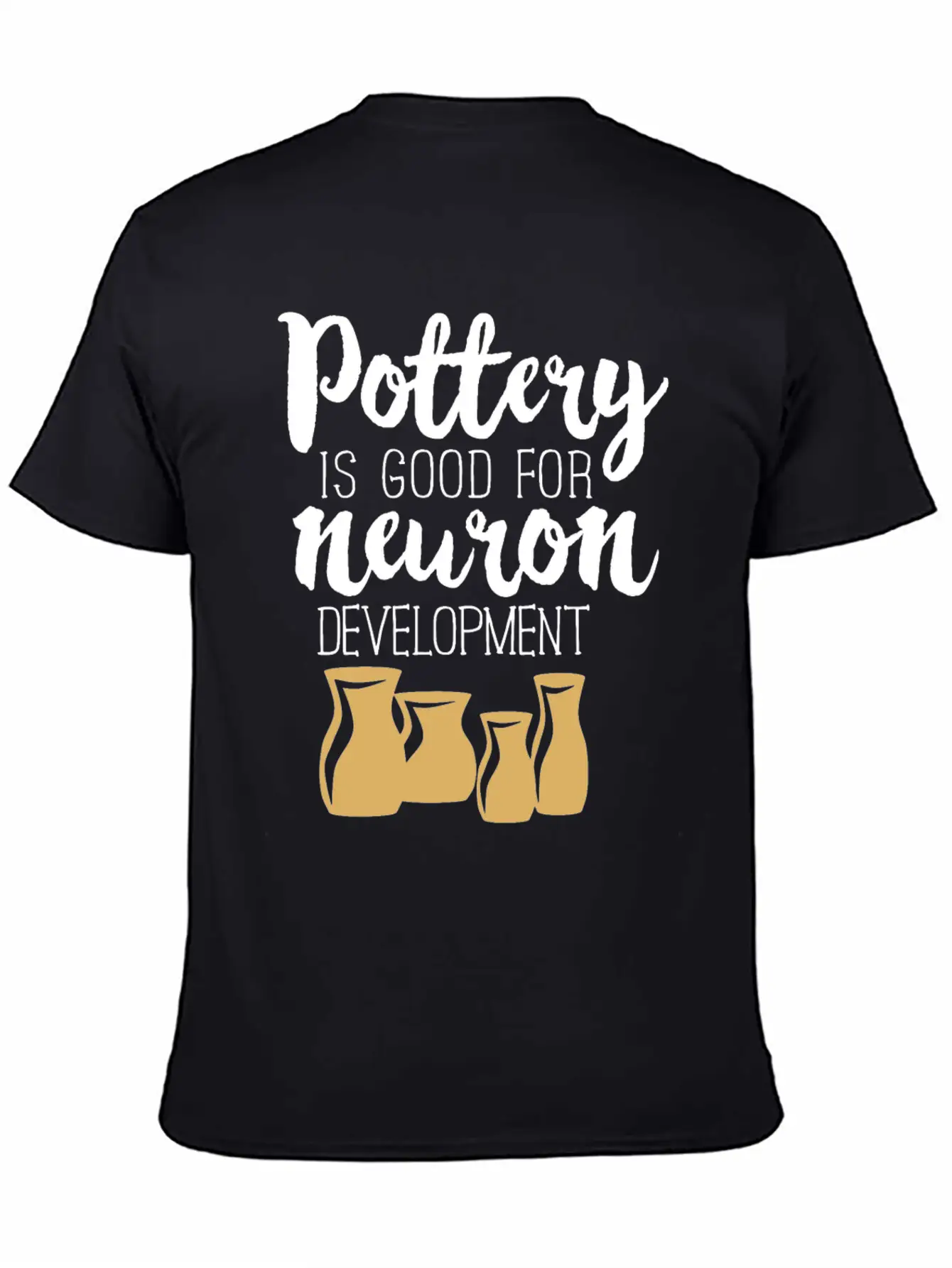 Pottery Gifts Anniversary Funny Ceramics Neuron Basic Graphic T-Shirt – Daily Comfort In Soft Cotton