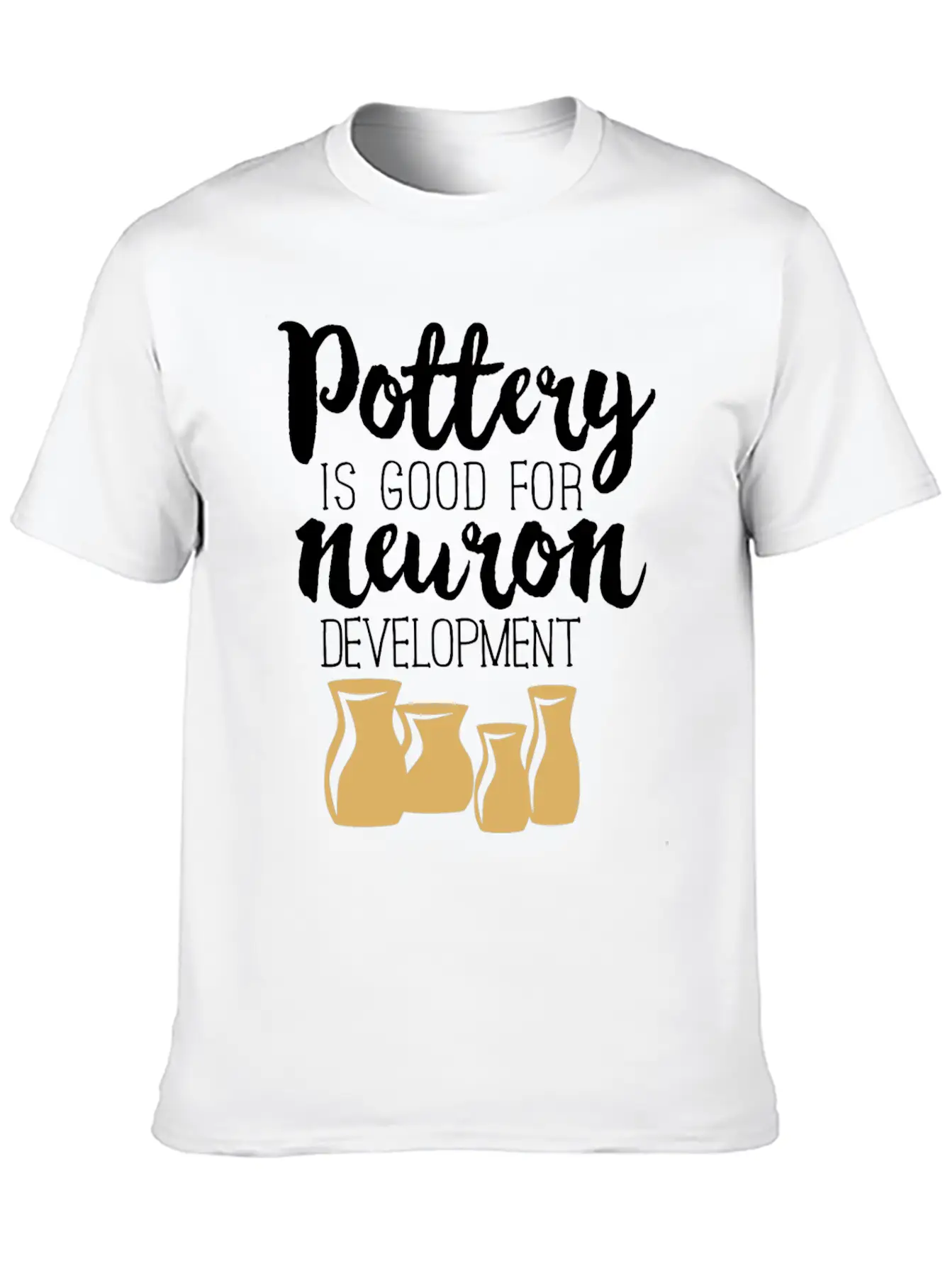 Pottery Gifts Anniversary Funny Ceramics Neuron Basic Graphic T-Shirt – Daily Comfort In Soft Cotton