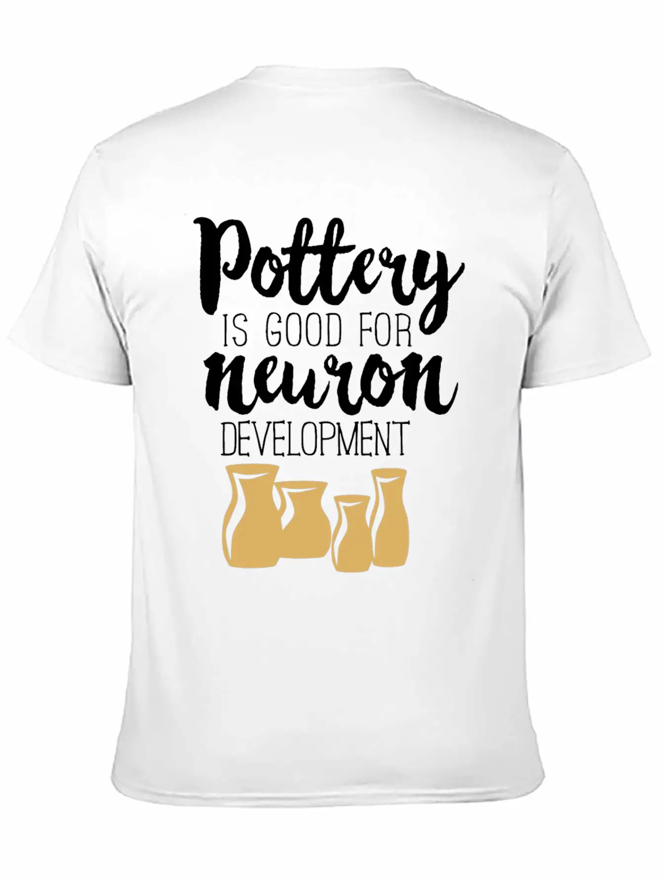 Pottery Gifts Anniversary Funny Ceramics Neuron Basic Graphic T-Shirt – Daily Comfort In Soft Cotton